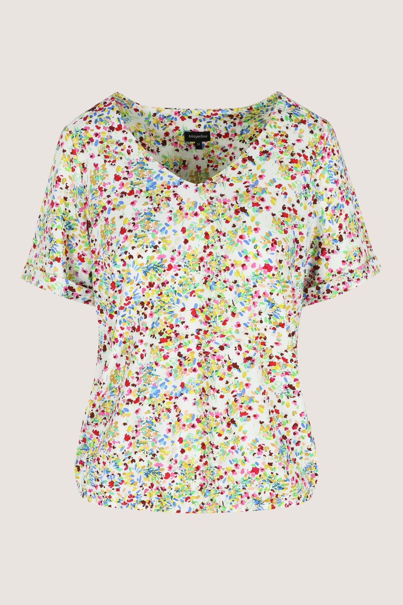 Jersey blouse op elastiek - null - may
