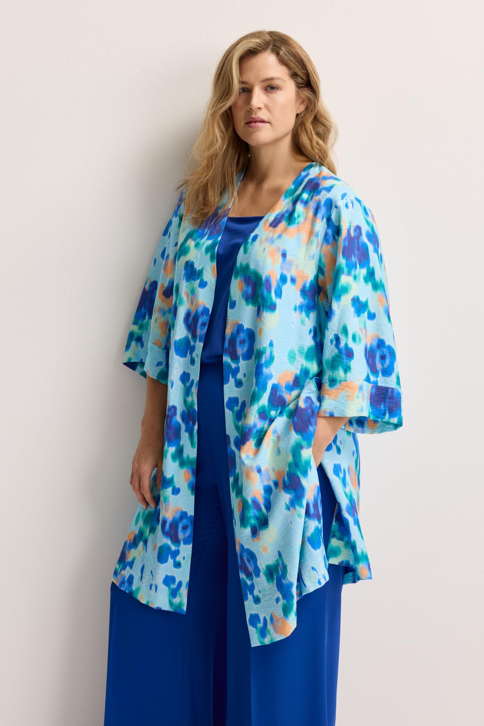 Mayerline Kimono Met Aquarelprint