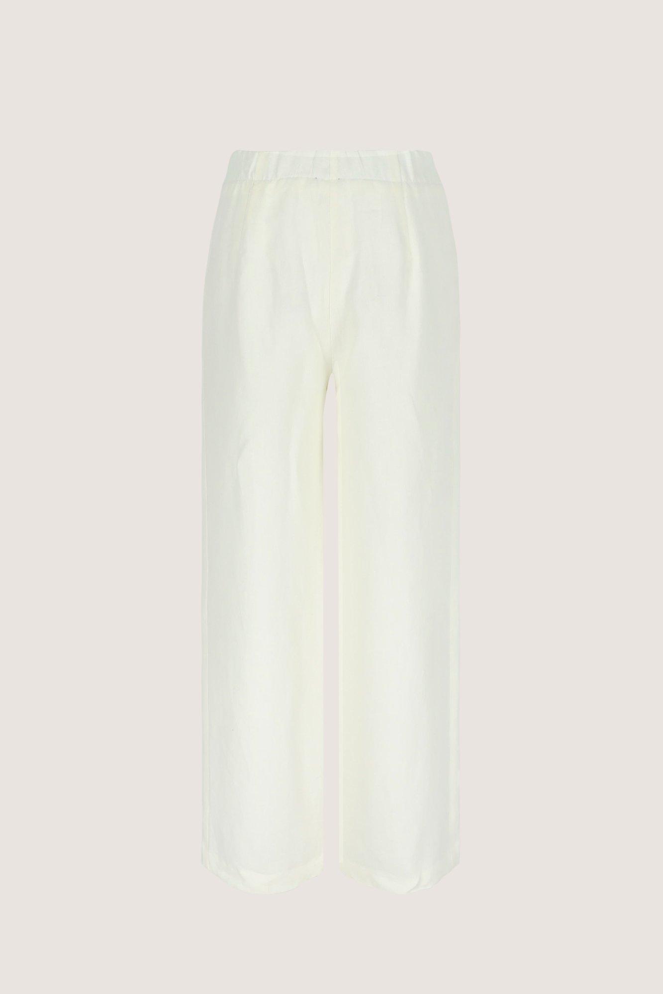 Pantalons - Pantalon large en mélange lin
