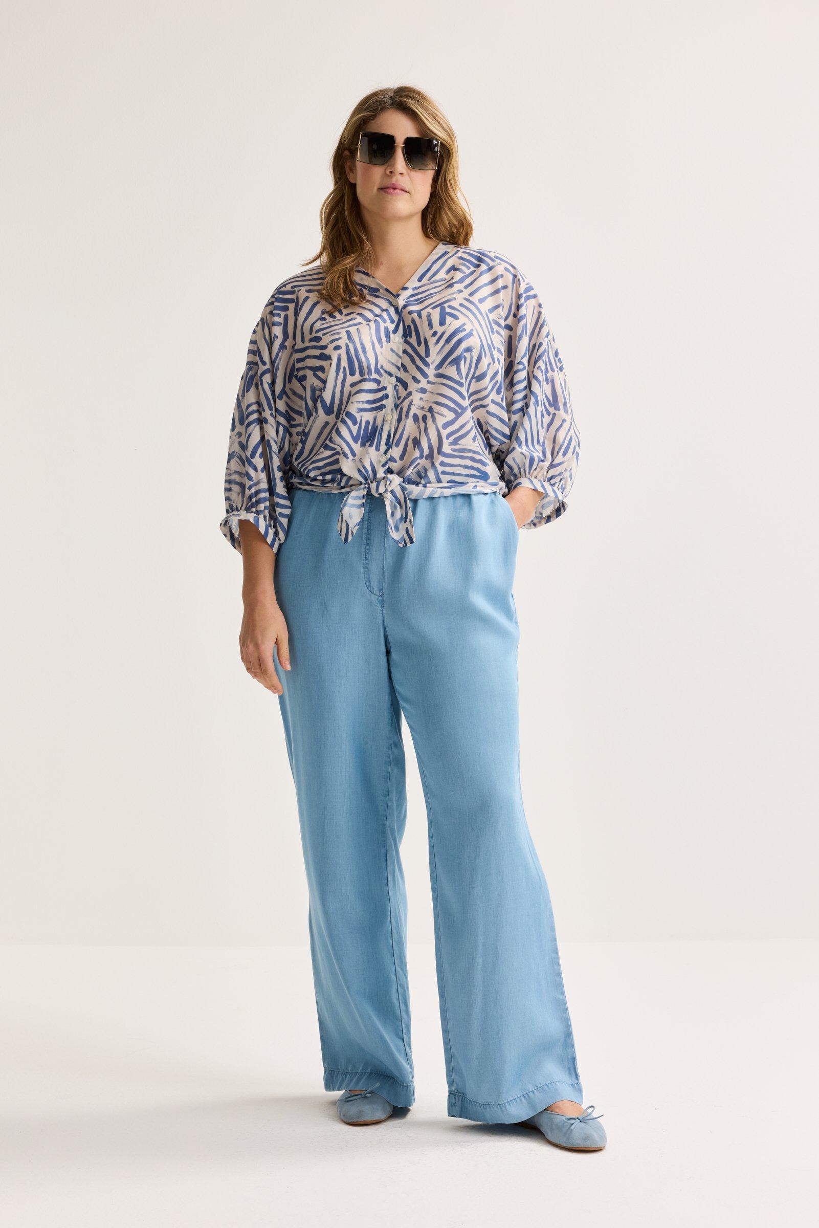 Wijde jeans met elastische taille - null - may