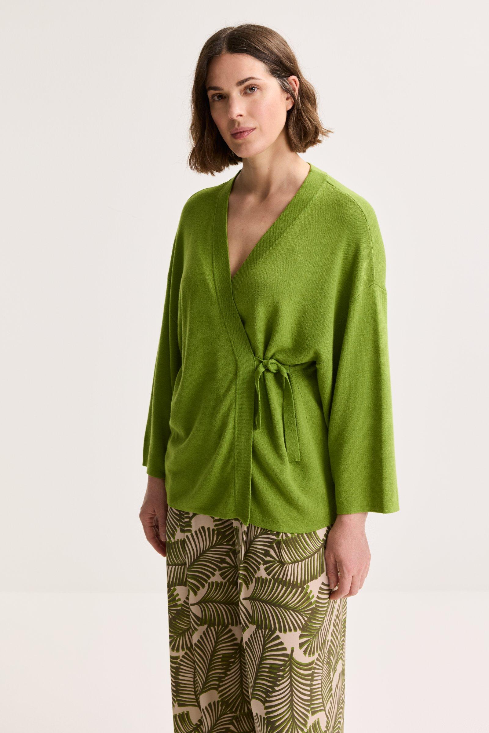 Cardigan - Korte kimono in tricot