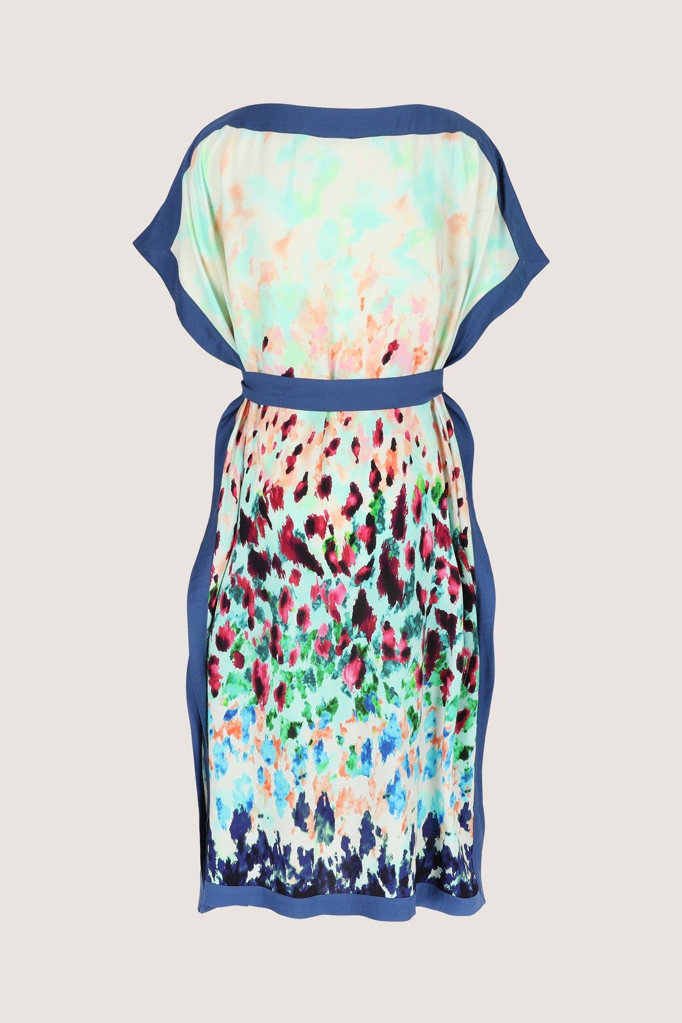 Kleedjes - Kaftanjurk met aquarelprint