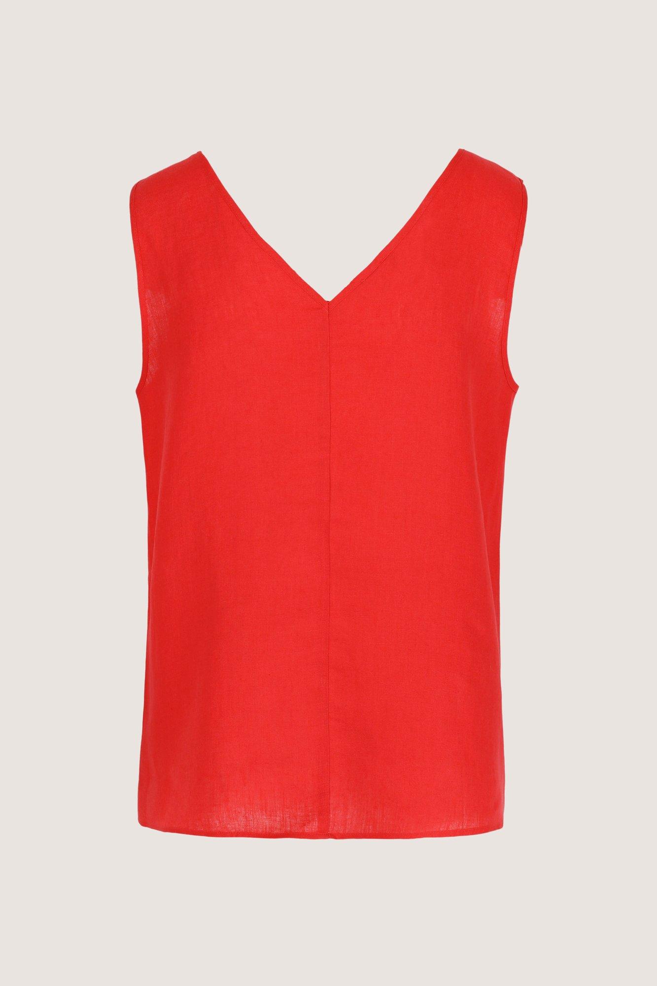 Sweatvest - Long top évasé en pur lin