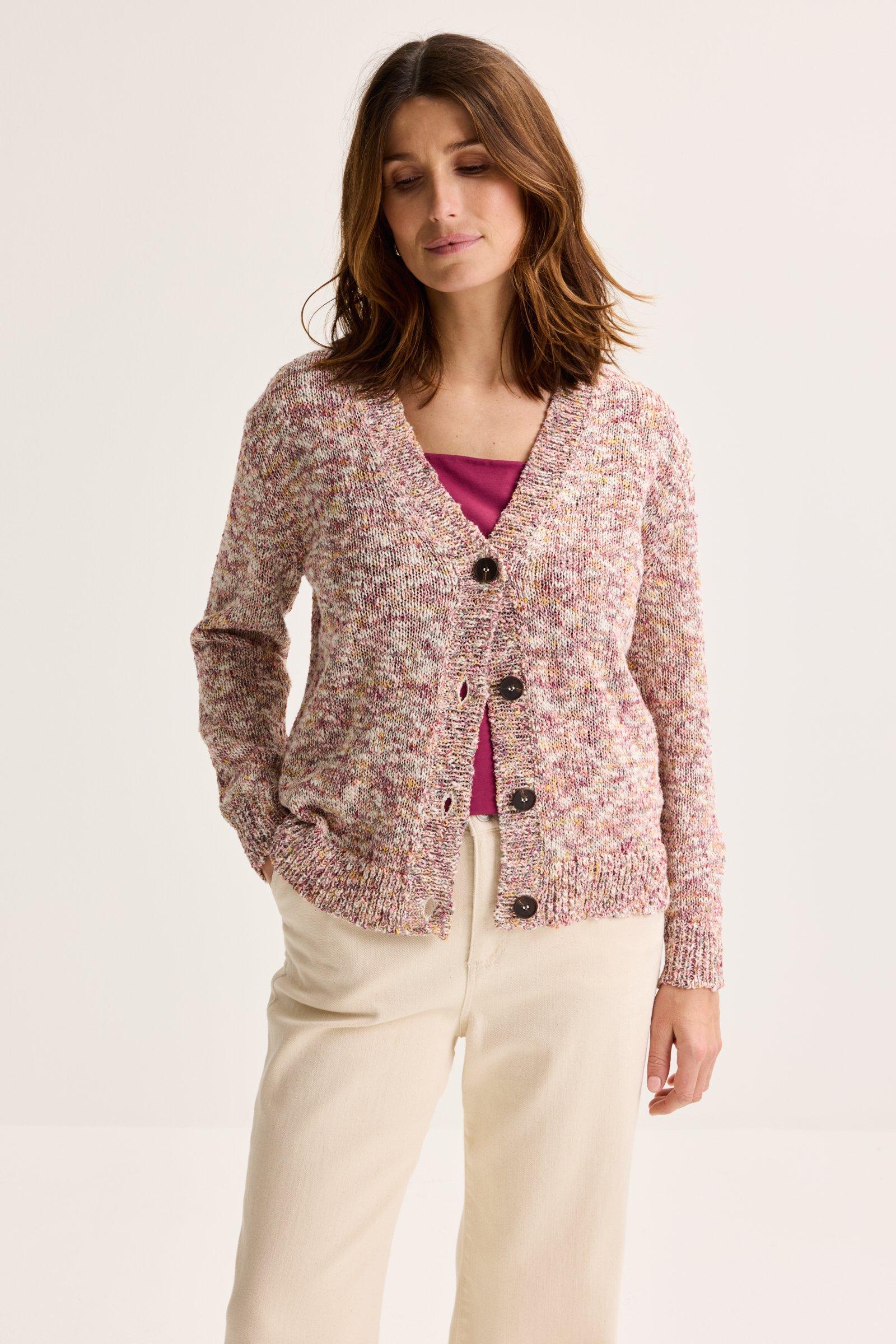 Cardigan col en V avec lurex - null - may