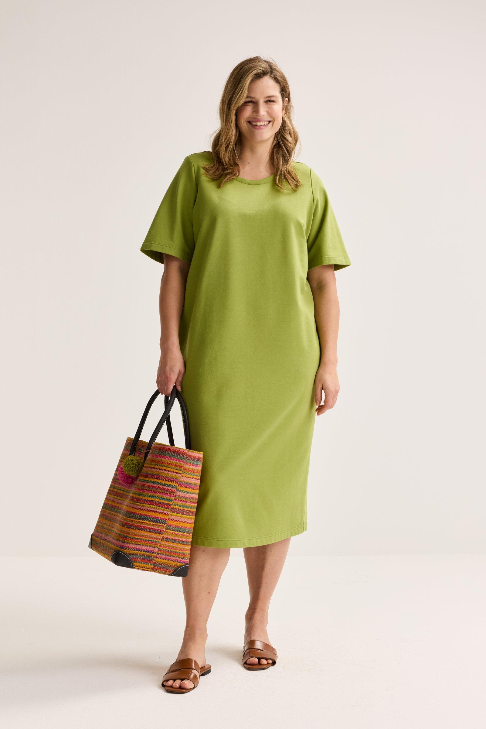 Kleedjes - T-shirtjurk met ronde hals