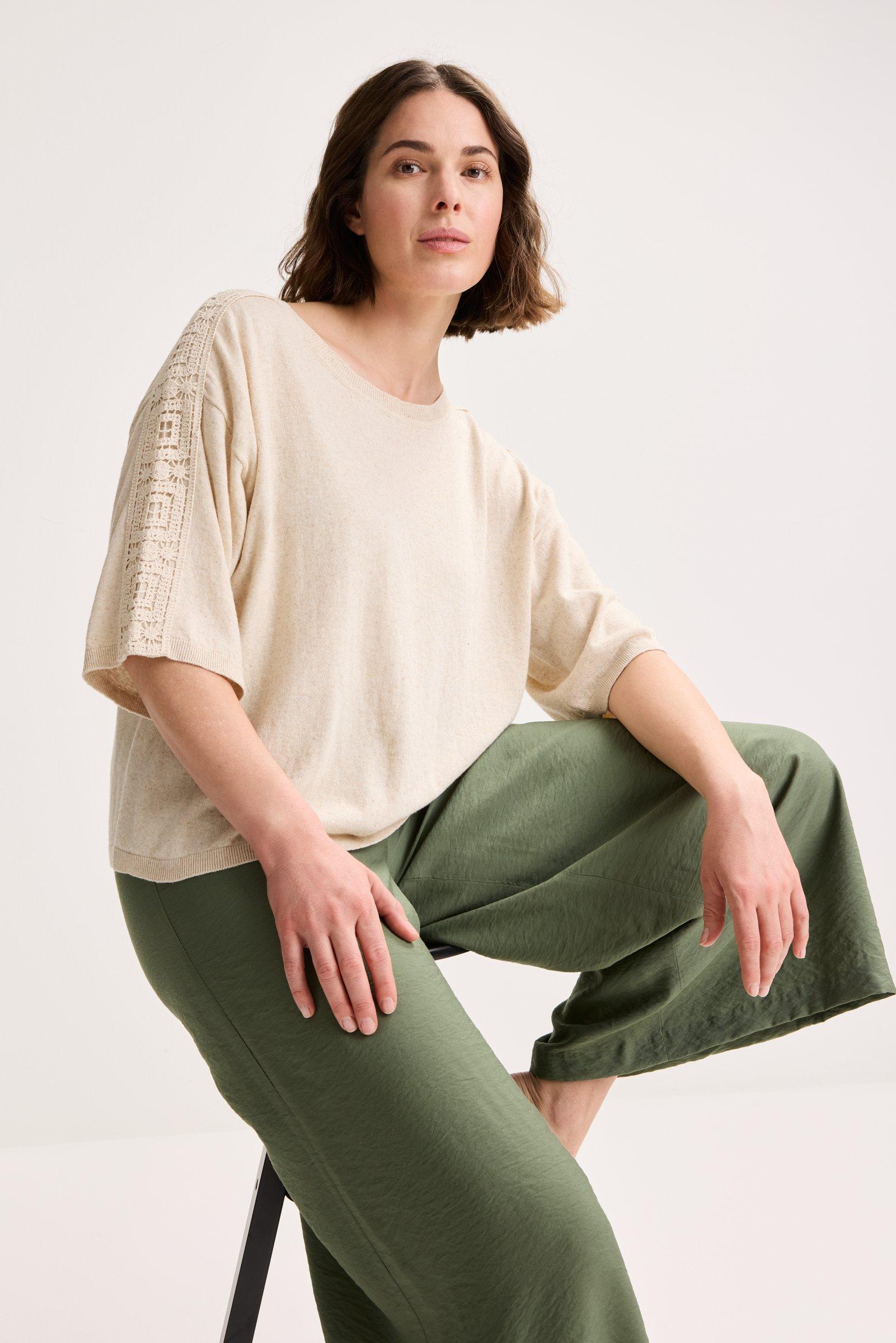 Broeken - Culotte in soepel viscose