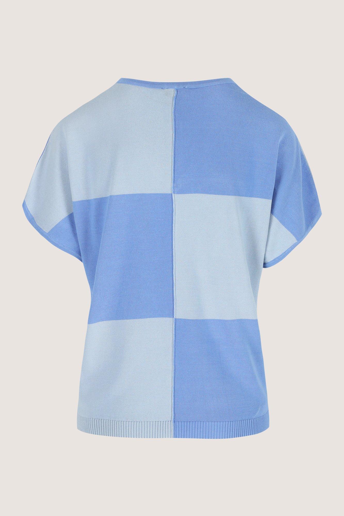 Truien - Colourblocking trui met kapmouwtjes