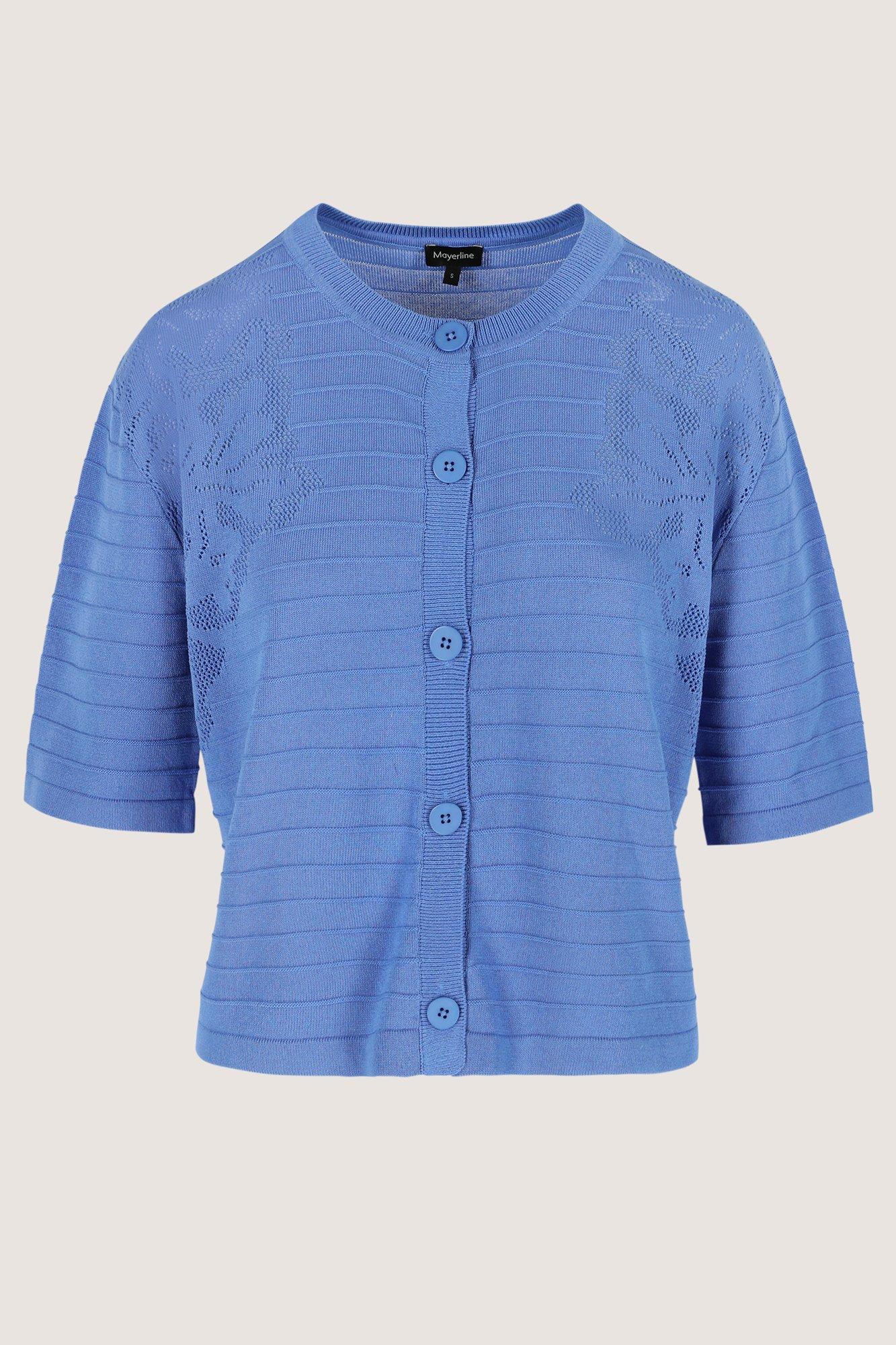 Cardigans - Cardigan ajouré à manches courtes