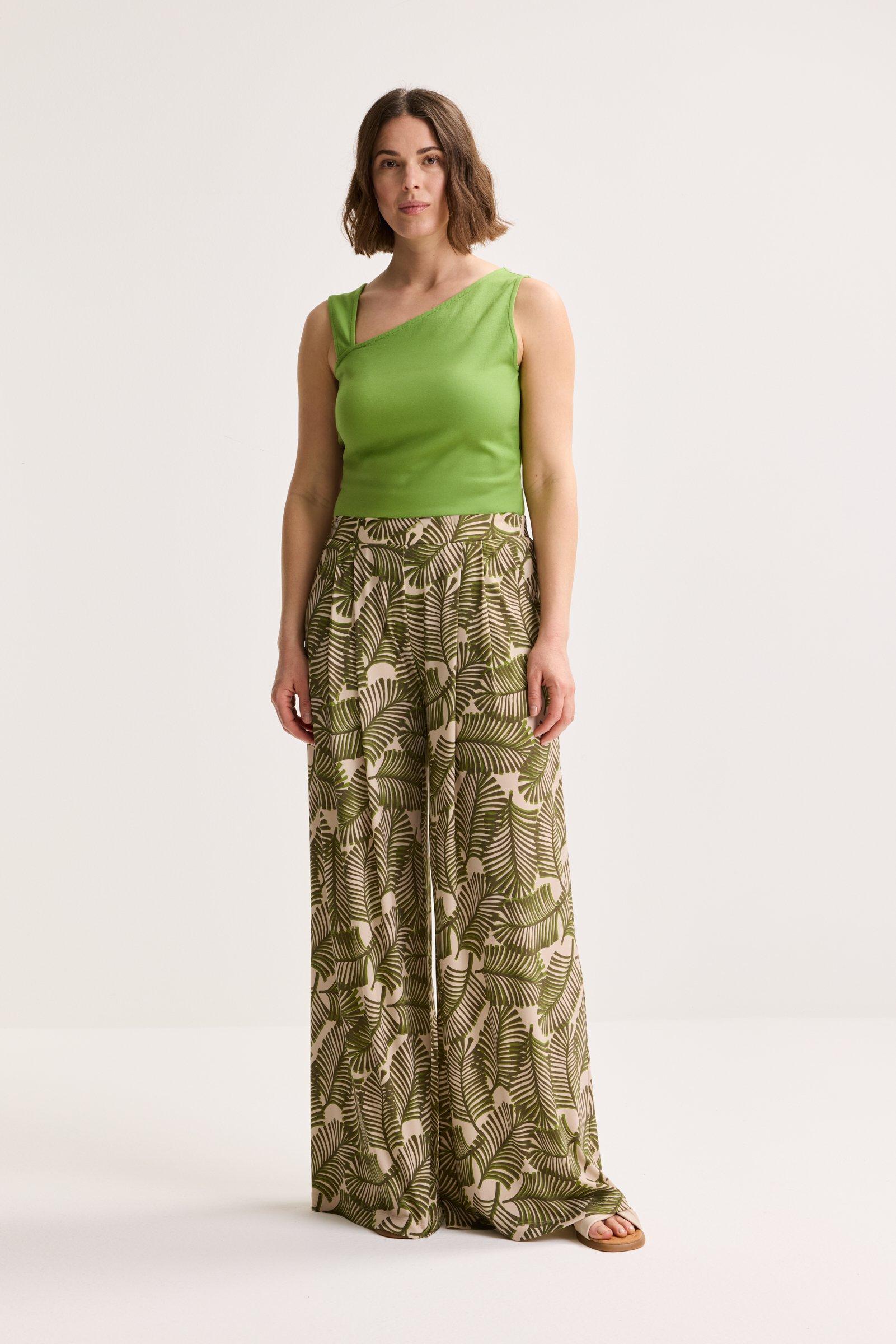 Sweatvest - Asymmetrische top in jersey