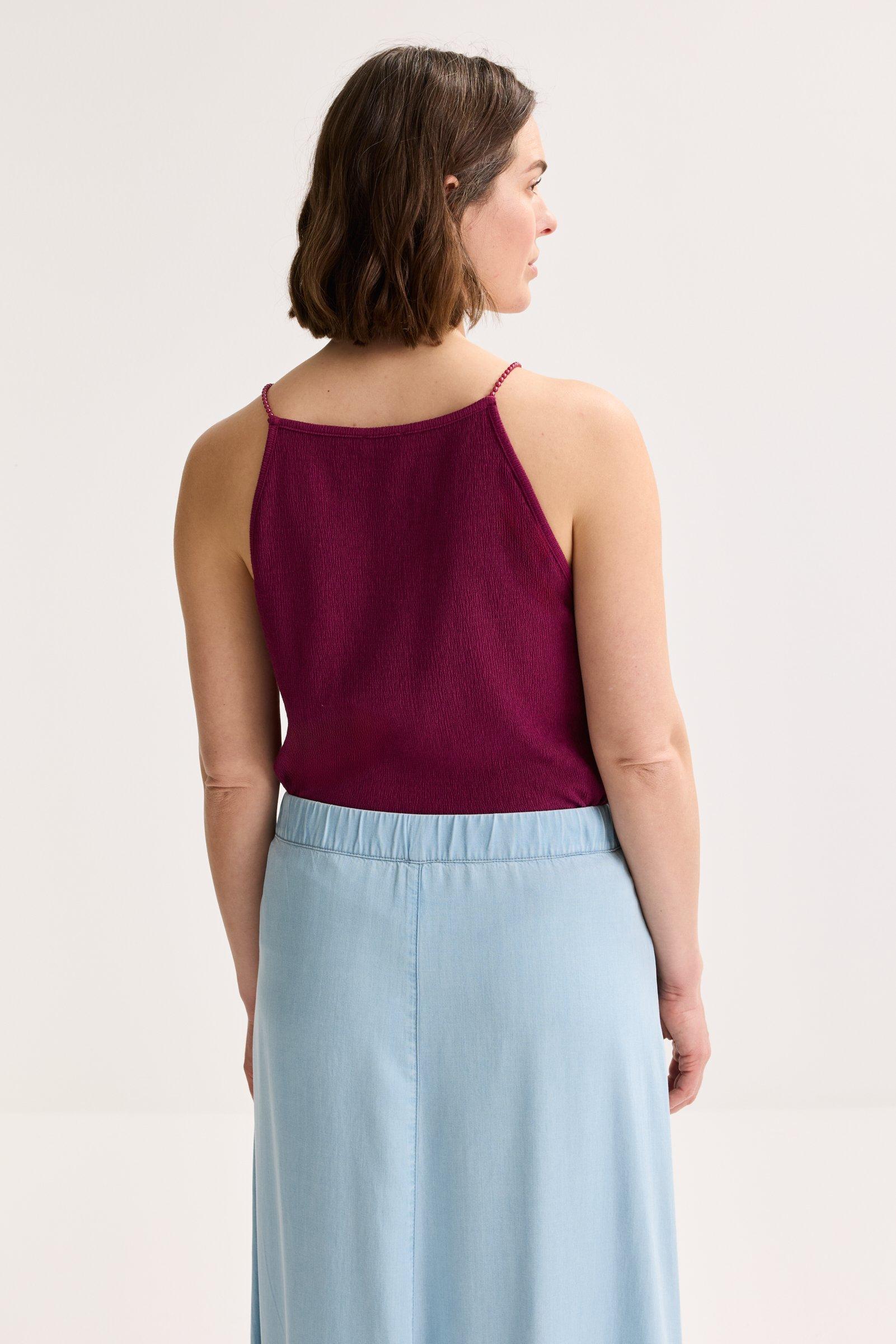 Sweatvest - Top long avec bretelles à perles