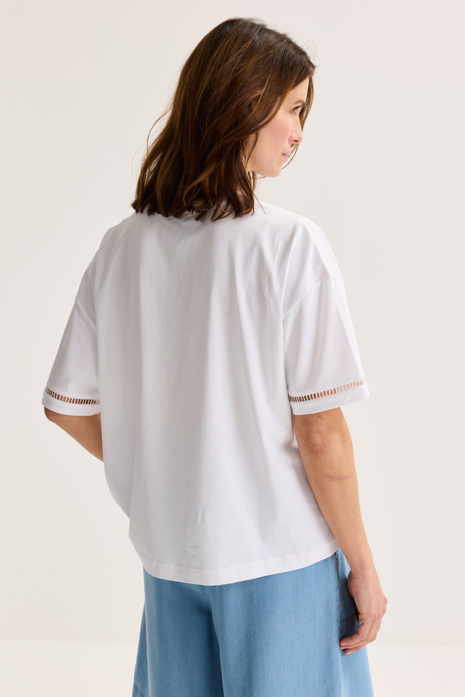 Sweatvest - T-shirt avec motif palmiers en point clair