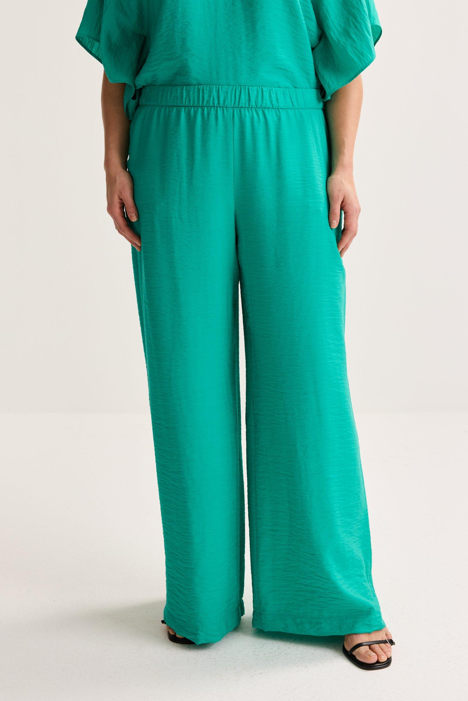Broeken - Wijde broek met elastische tailleband