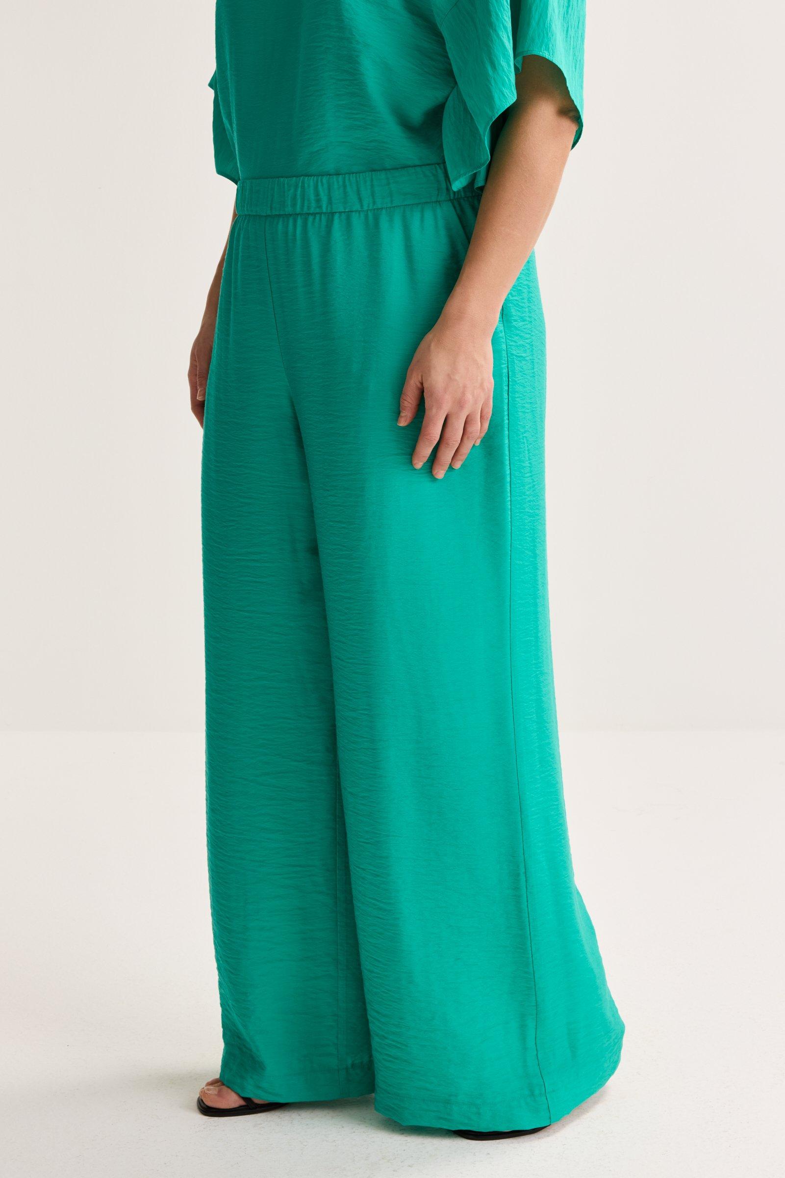 Broeken - Wijde broek met elastische tailleband