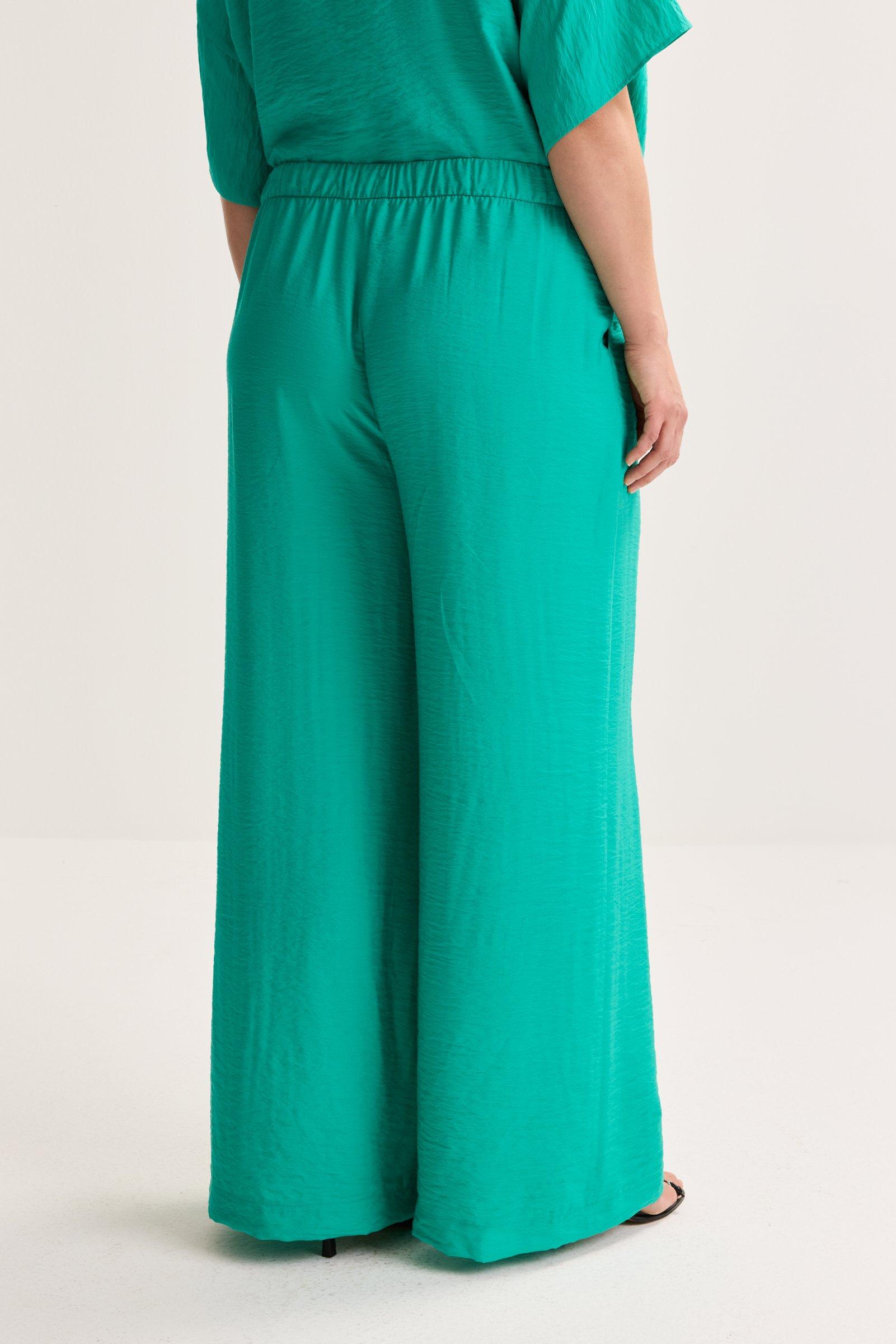 Broeken - Wijde broek met elastische tailleband