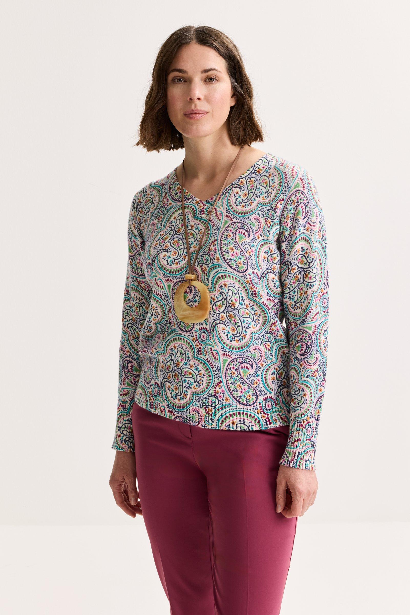 Broek in comfortstof met rugelastiek - null - may