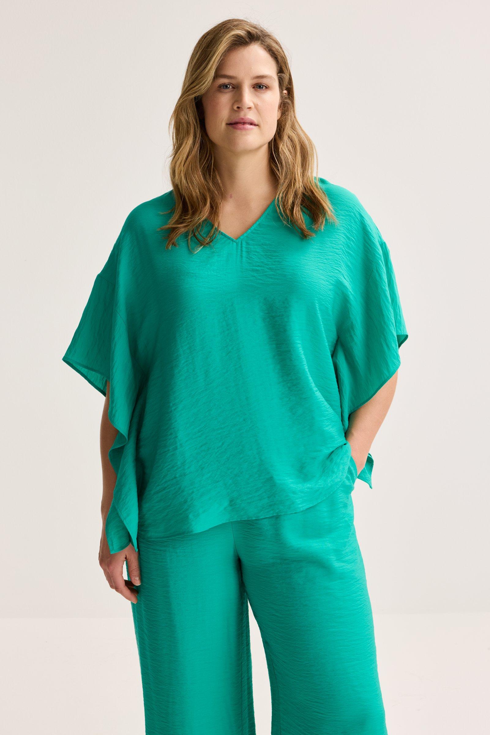 Oversized blouse met vlindermouw