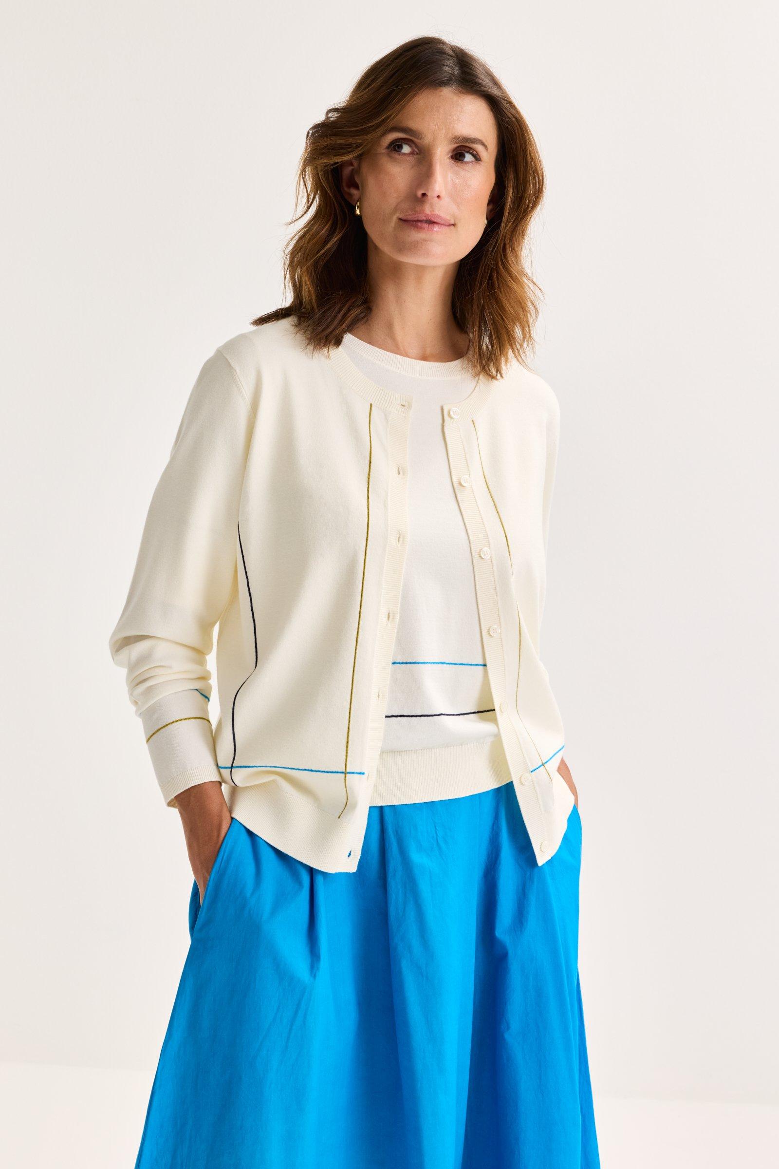 Cardigan met lijnenpatroon - null - may