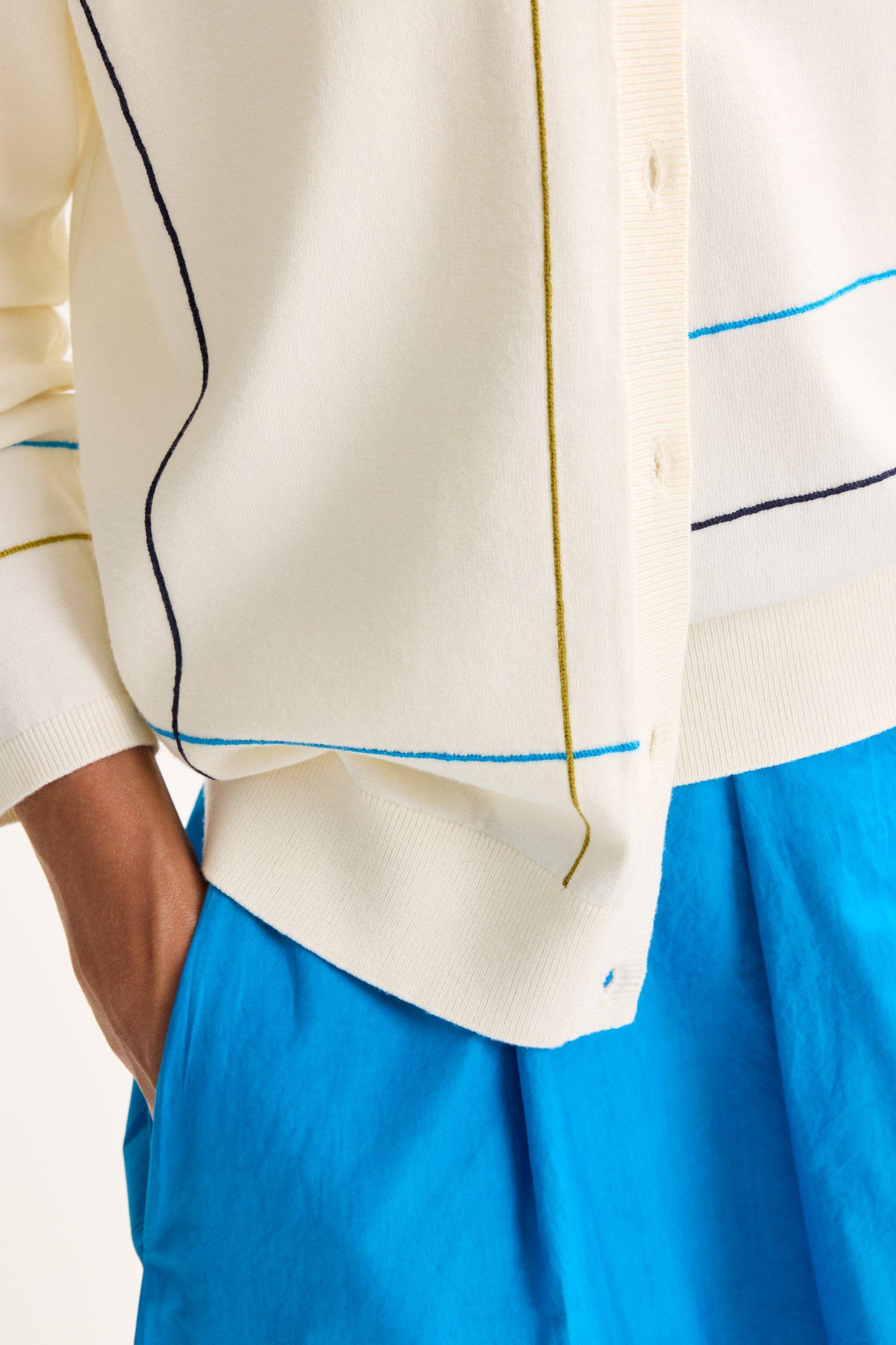 Cardigan - Cardigan met lijnenpatroon