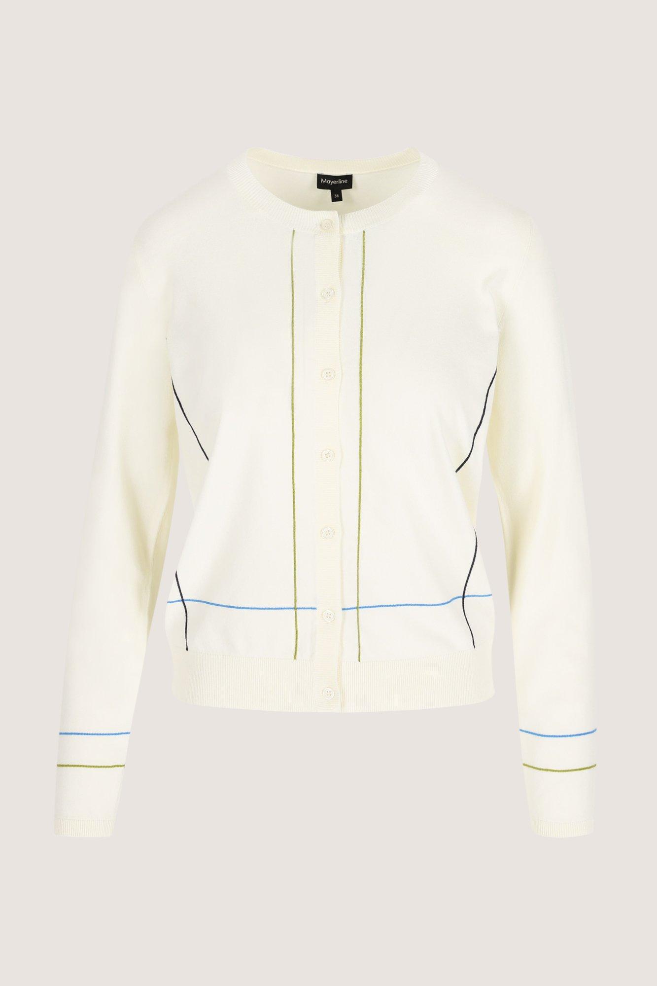 Cardigan - Cardigan met lijnenpatroon