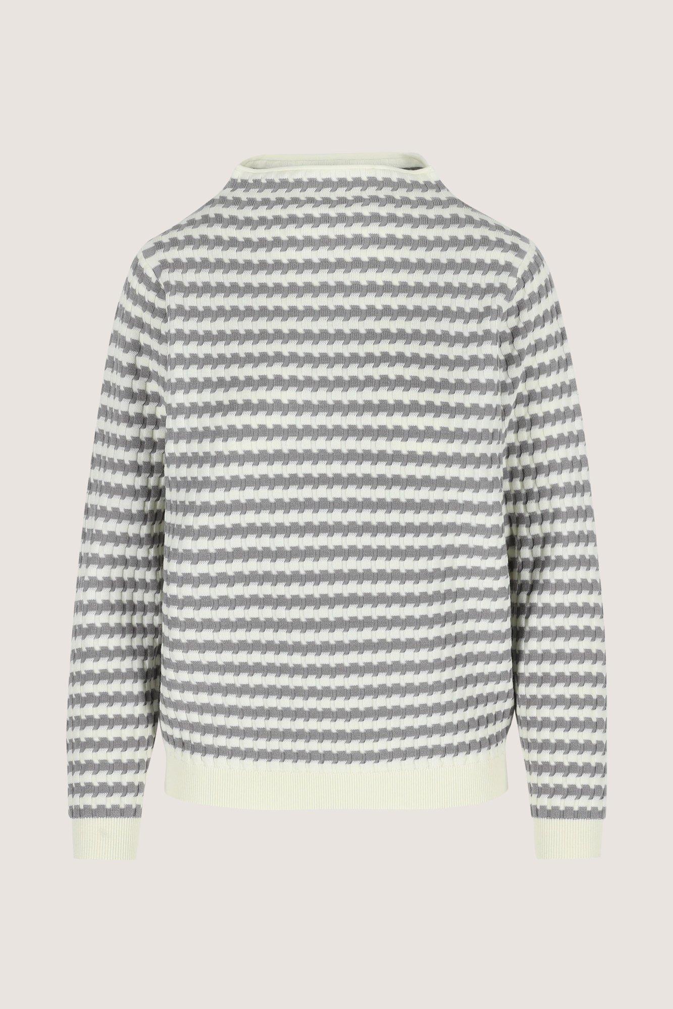 Pulls - Pull à col mantant et motif zigzag
