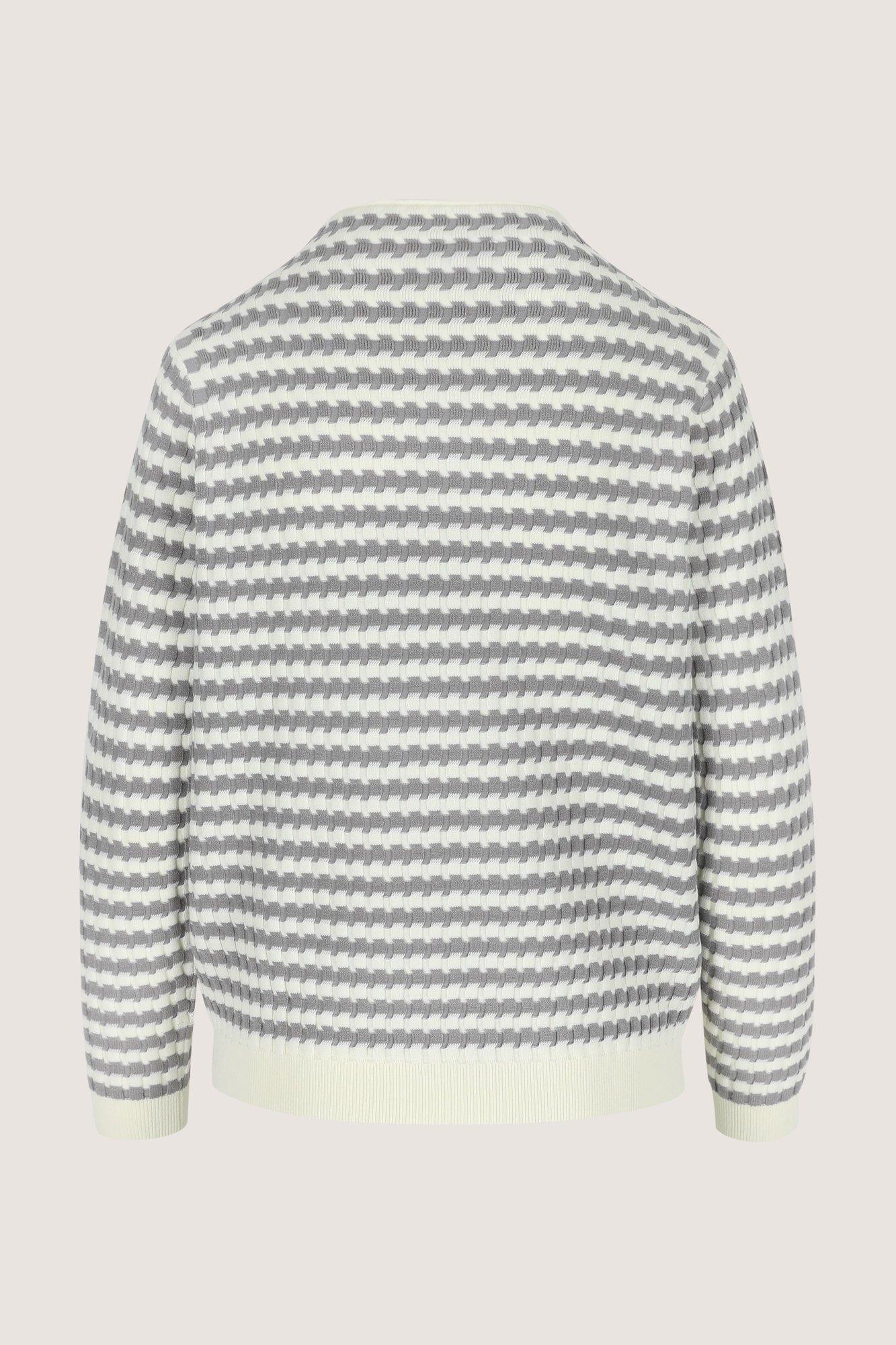 Pulls - Pull à col mantant et motif zigzag