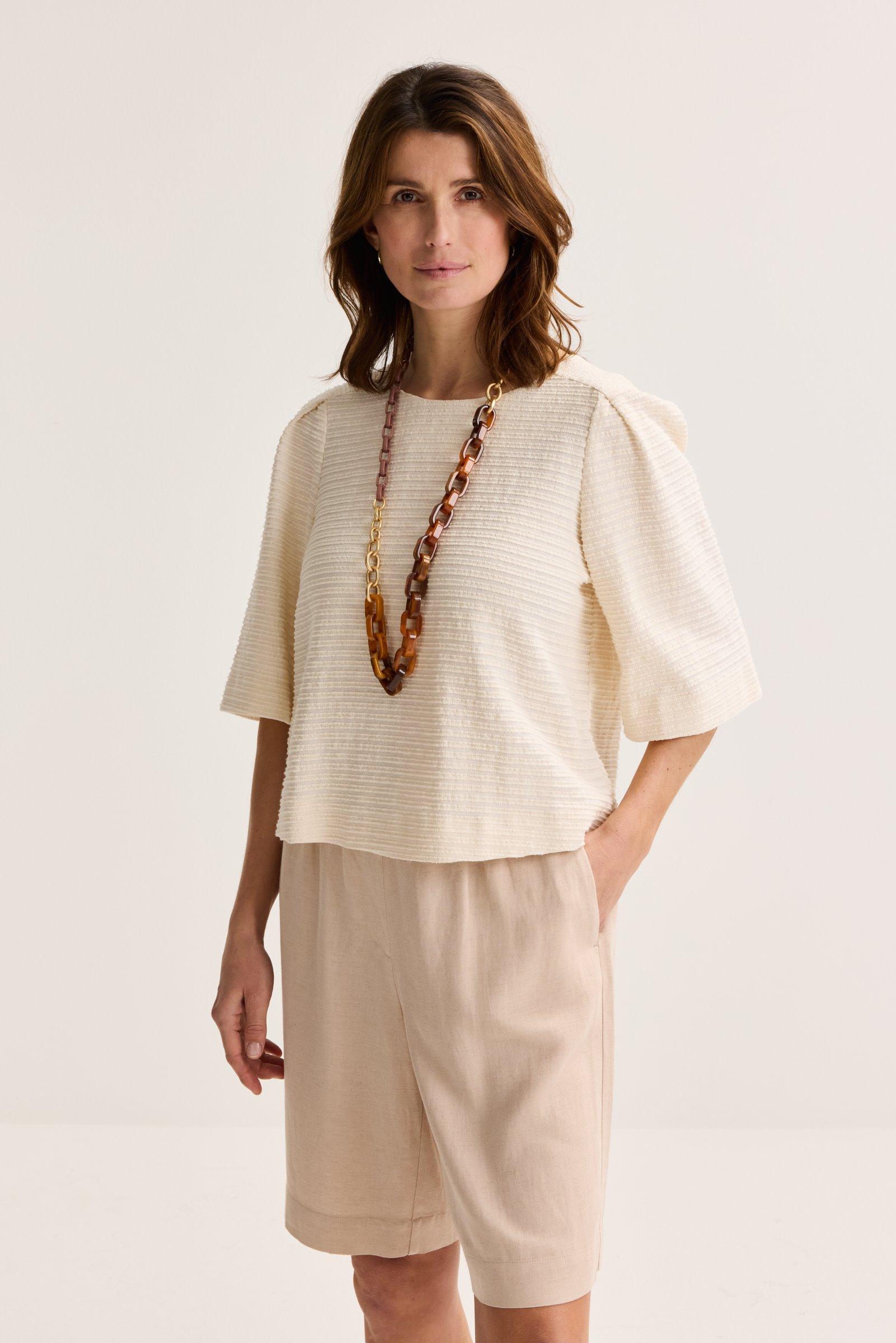 Blouse boxy look tweed - null - ame