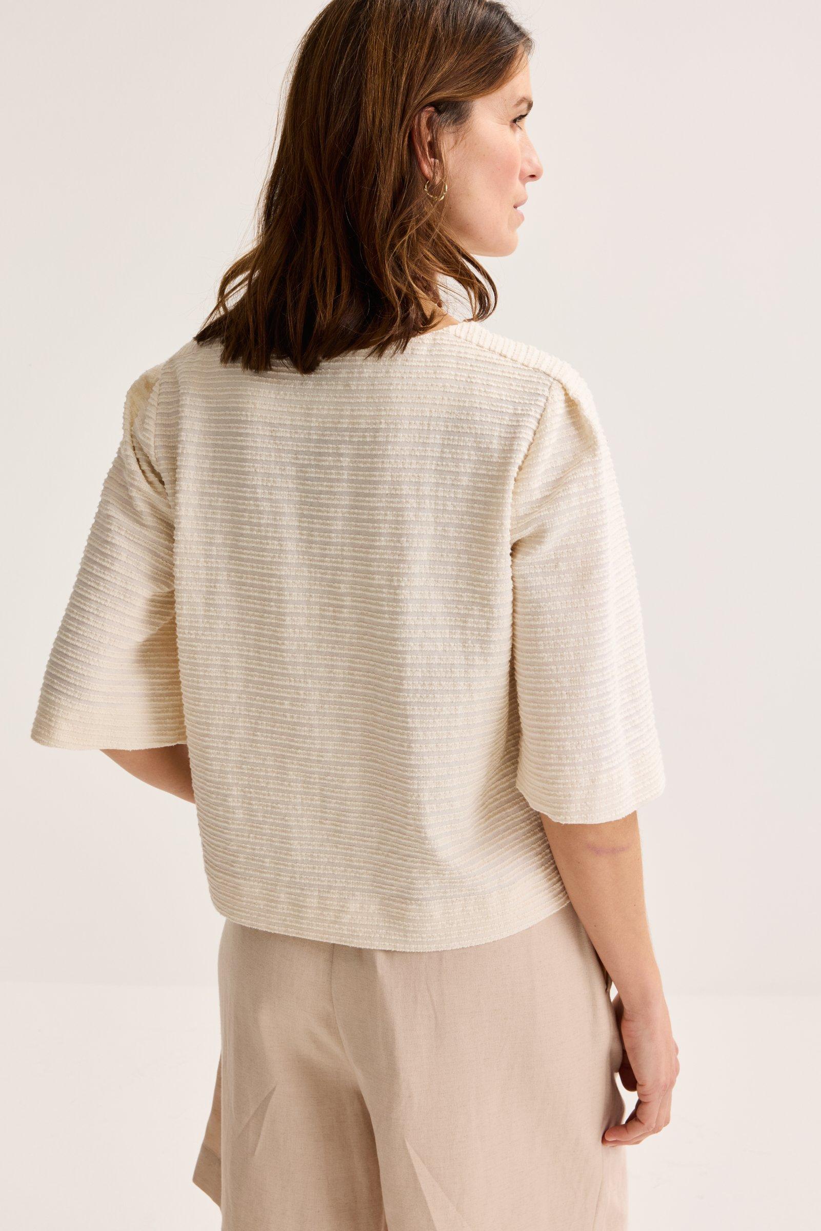 Chemises - Blouse boxy look tweed