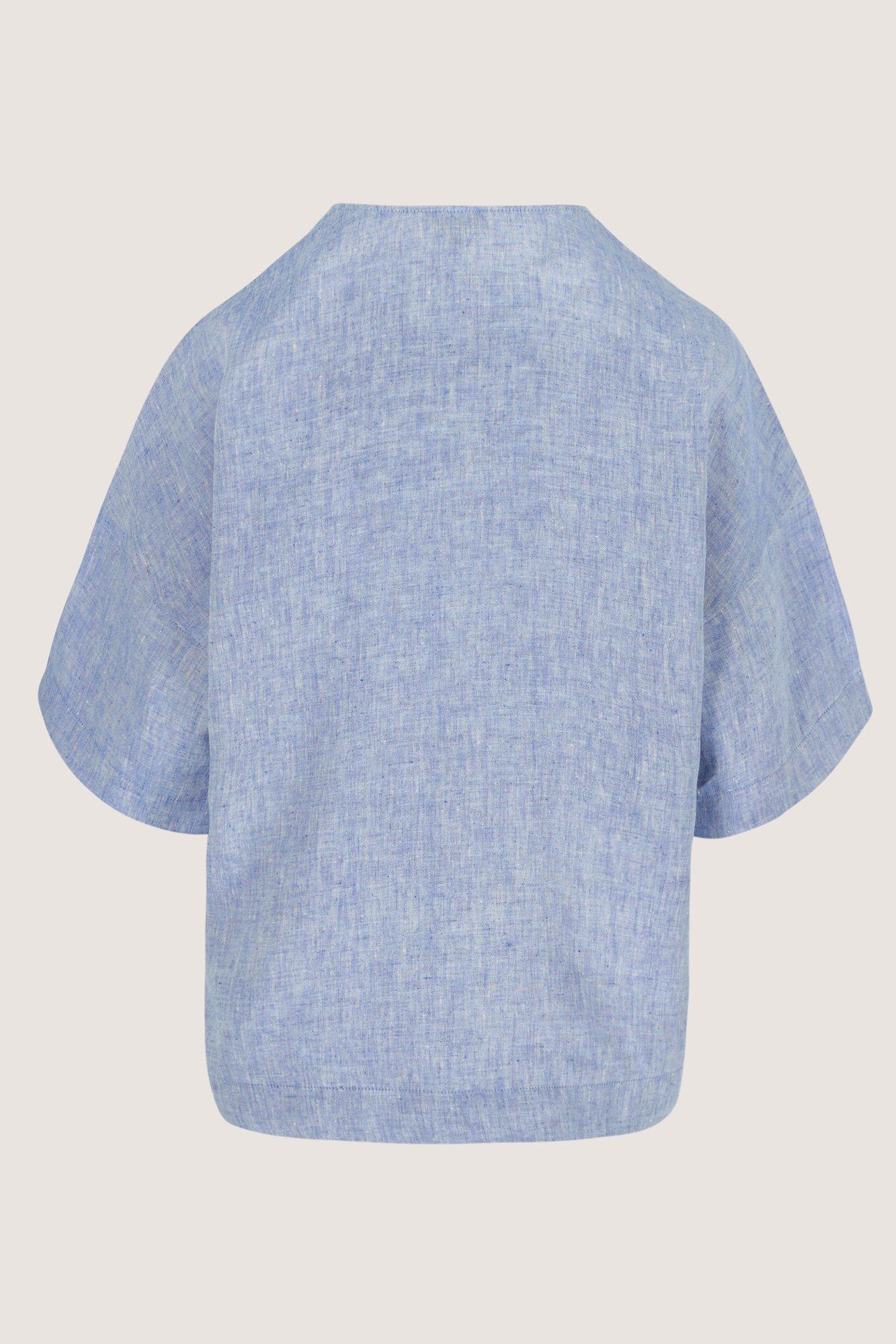 Hemden - Loose fit blouse in zuiver Europees linnen