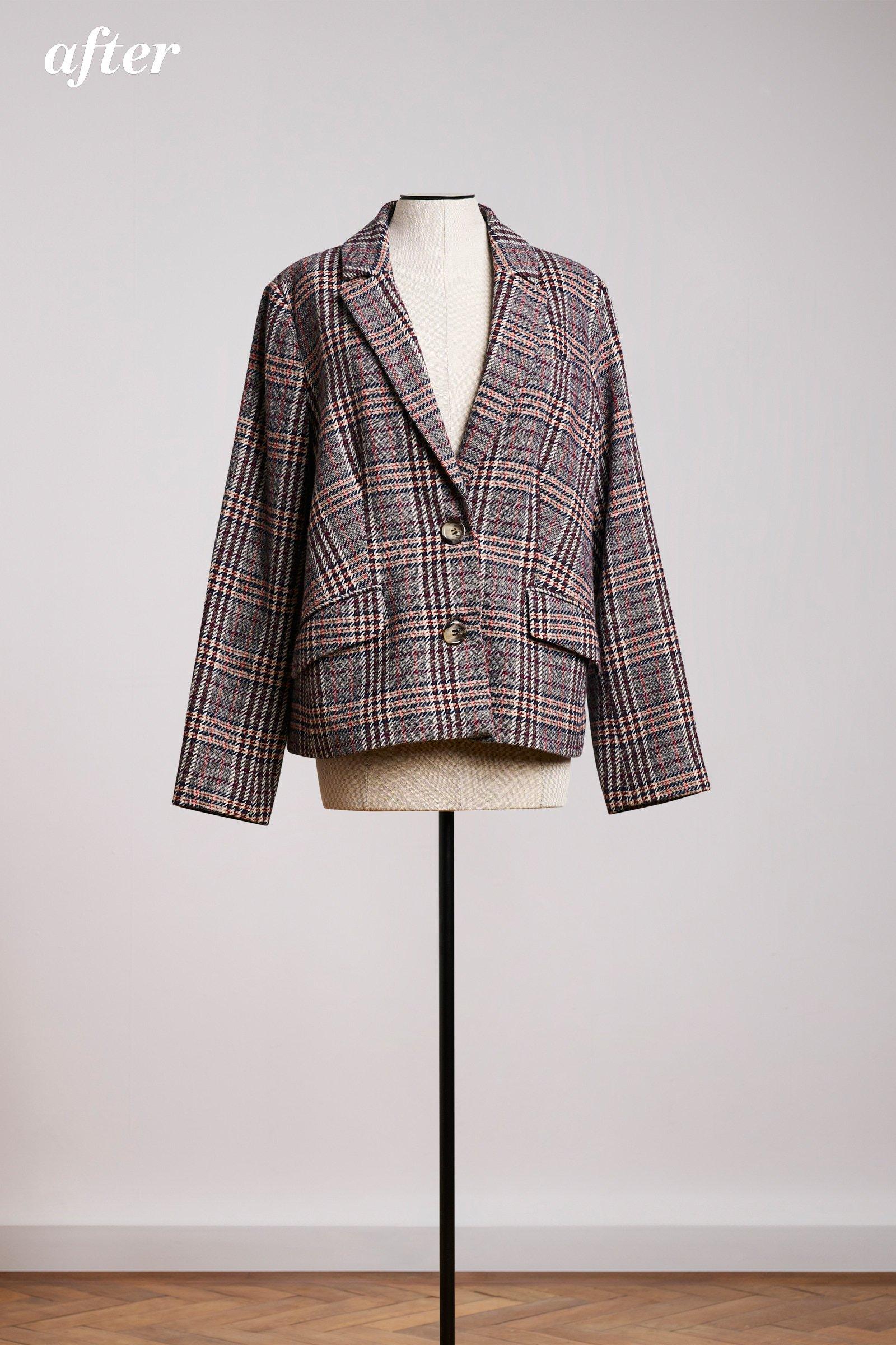 Upcycled blazer in wolmix - null - may
