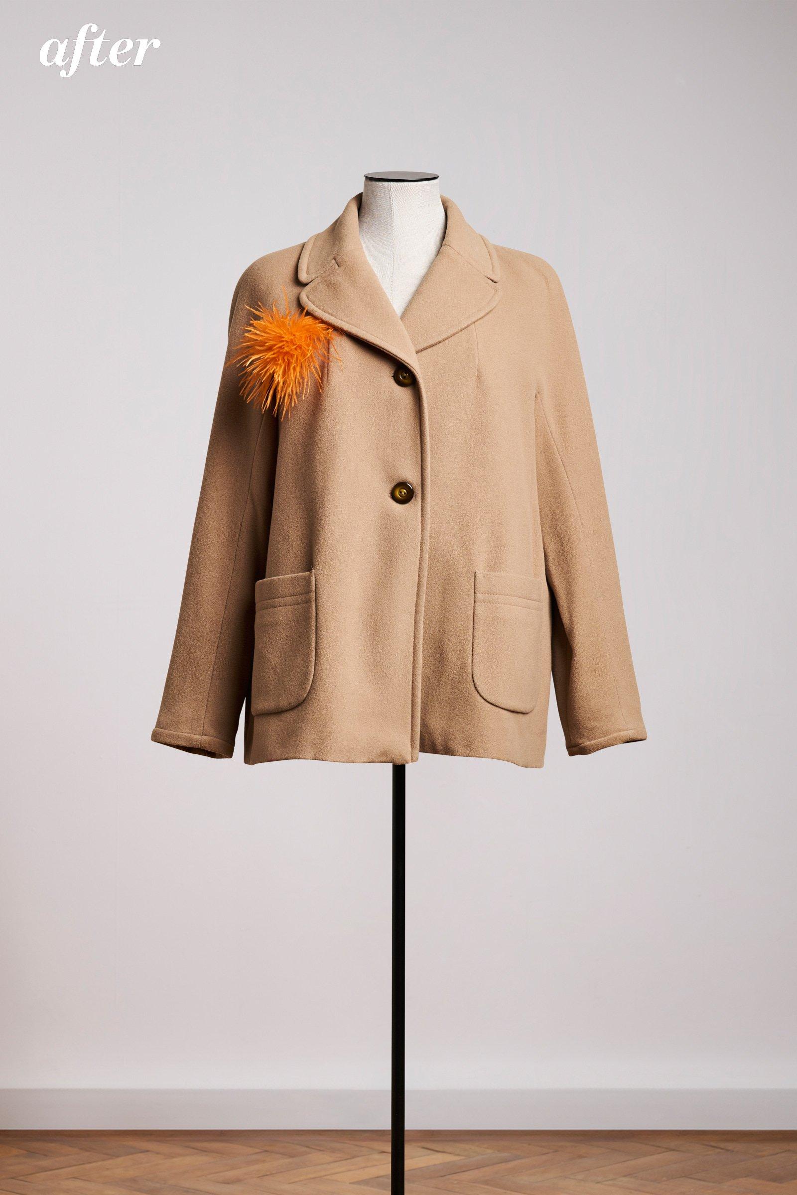 Veste courte upcyclée en mélange laine - null - may