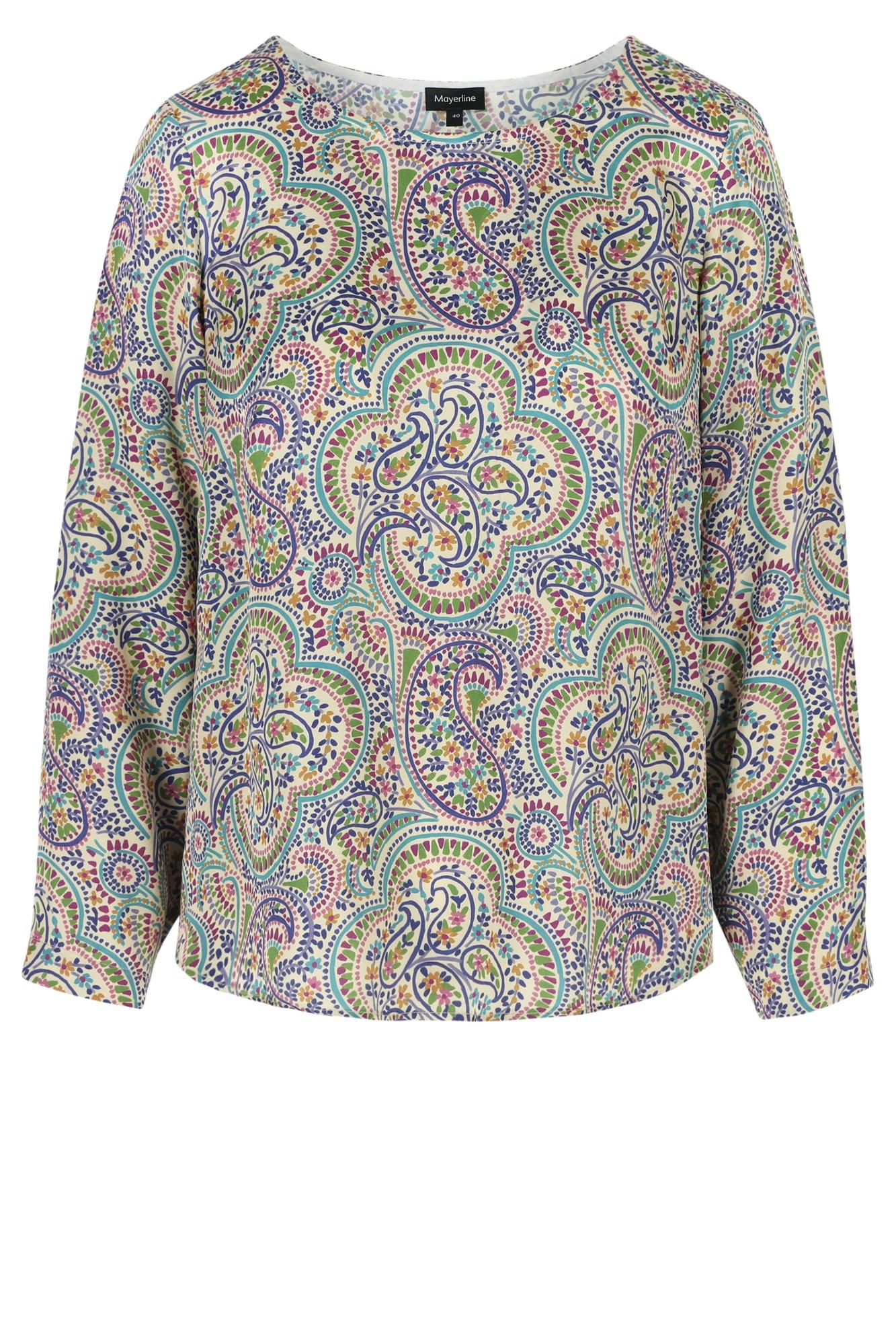 Mayerline Blouse Met Paisley Print Ronde Hals