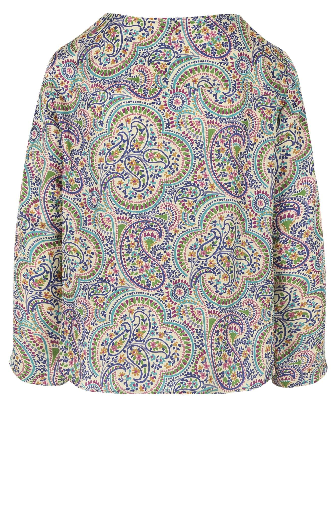 Chemises - Blouse à imprimé cachemire à col rond