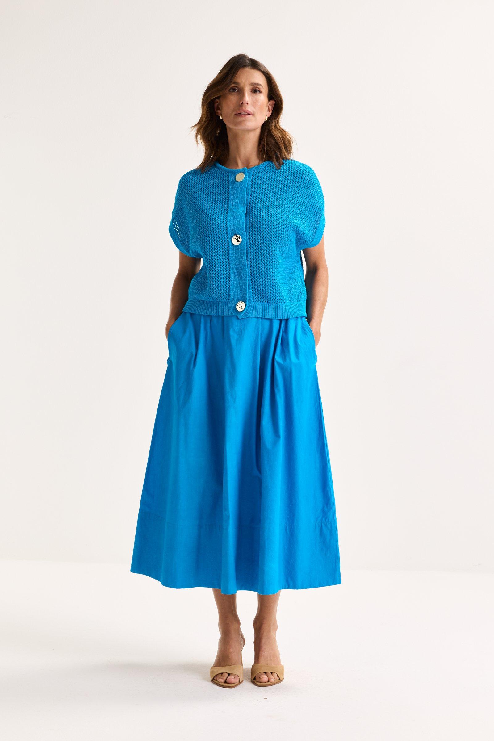 Cardigan - Mouwloze ajourcardigan