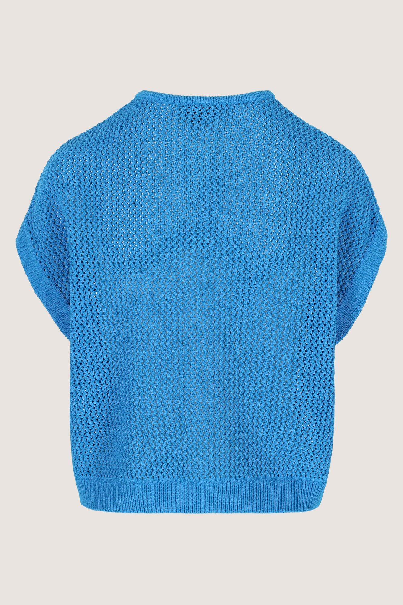 Cardigan - Mouwloze ajourcardigan