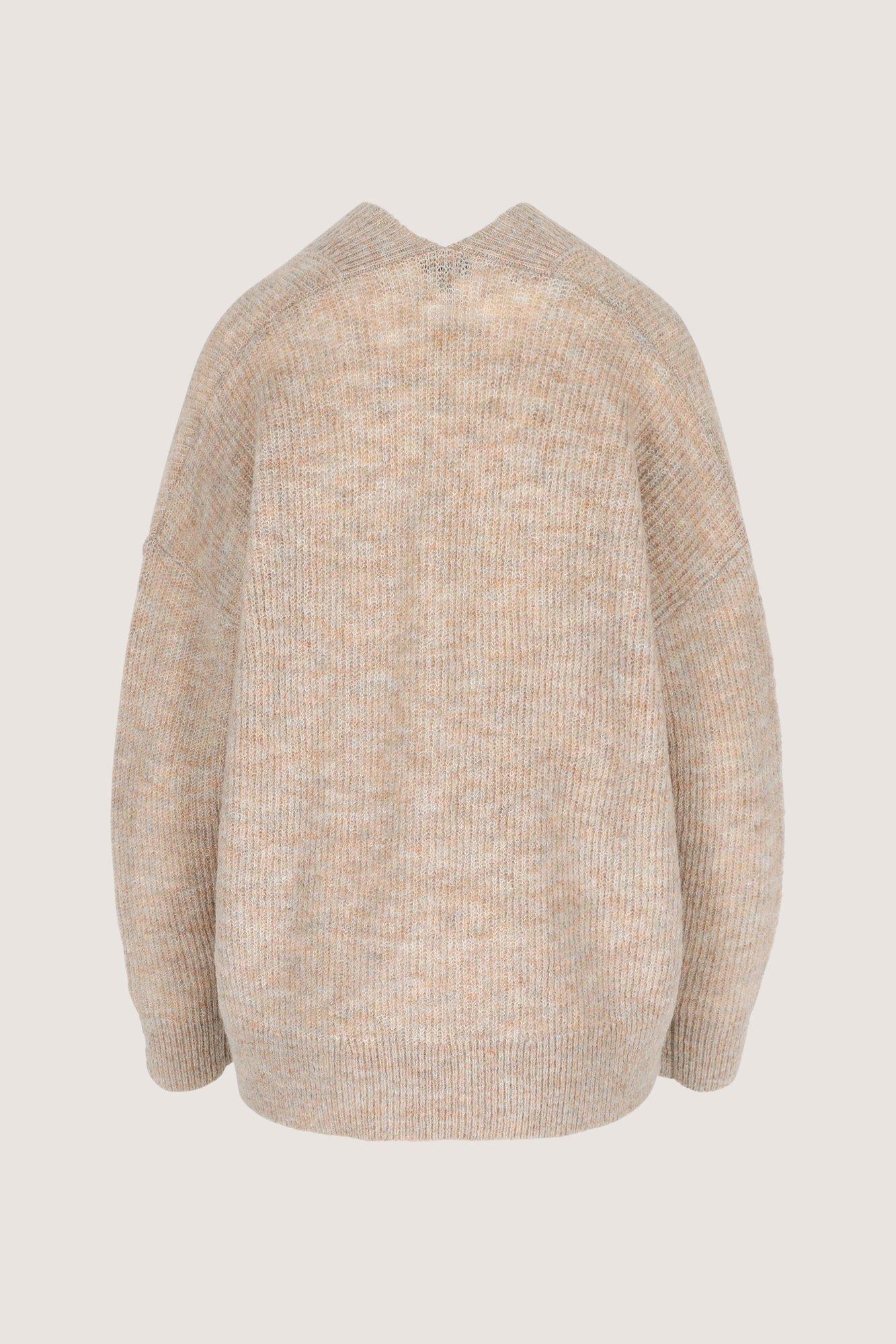 Cardigans - Cardigan côtelé avec mohair
