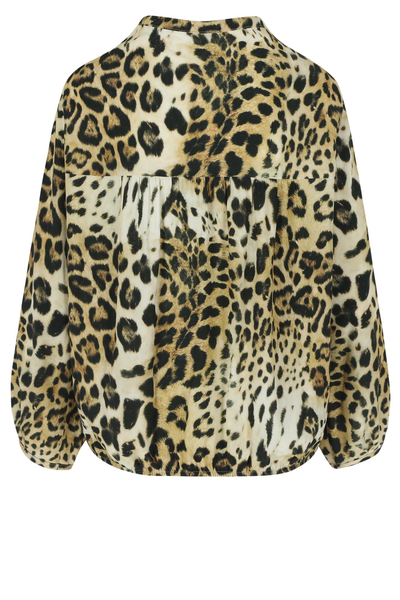 Chemises - Blouse sur élastique dessin léopard