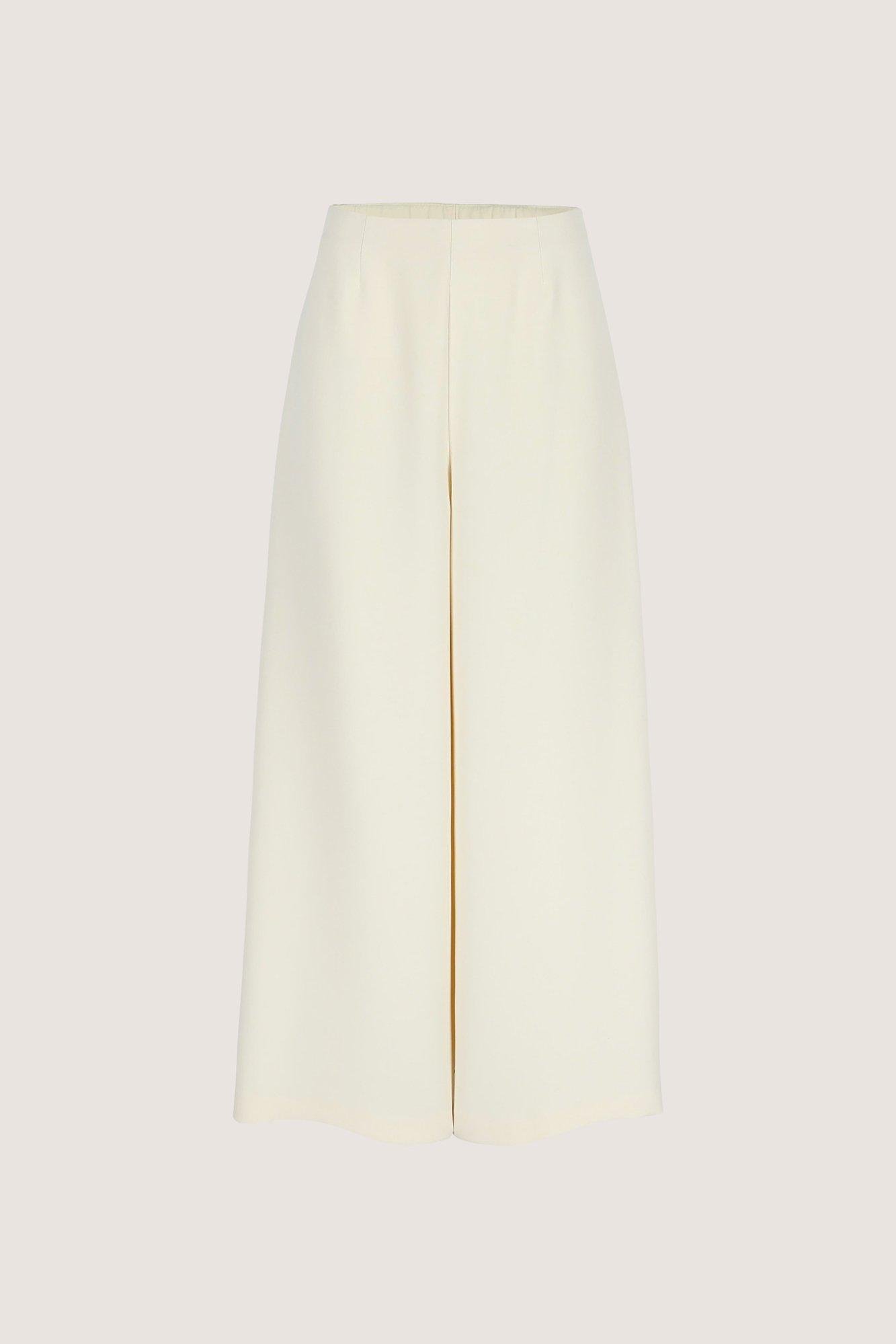 Broeken - Palazzobroek in elastisch twill