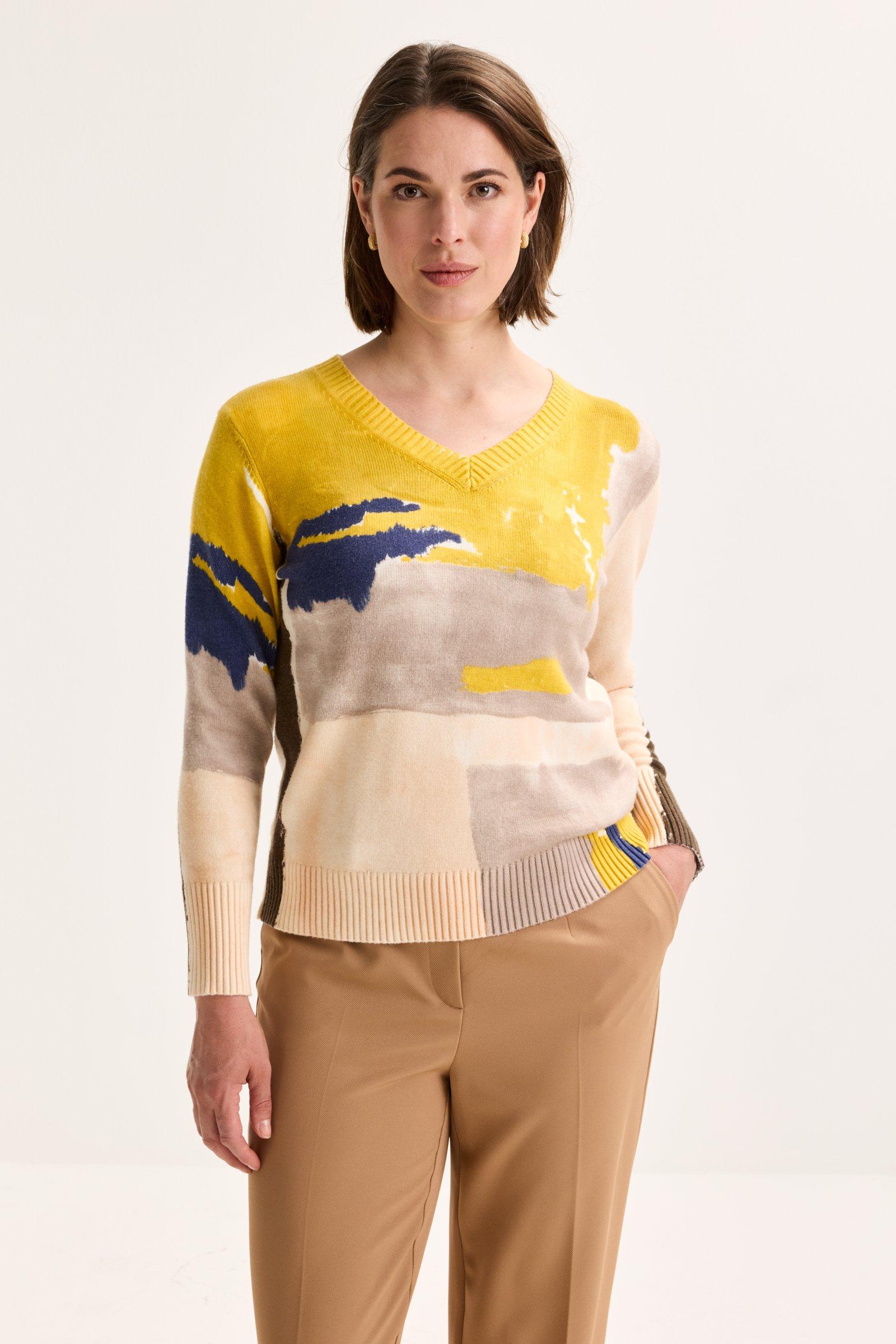 Mayerline V-halstrui Met Abstracte Print