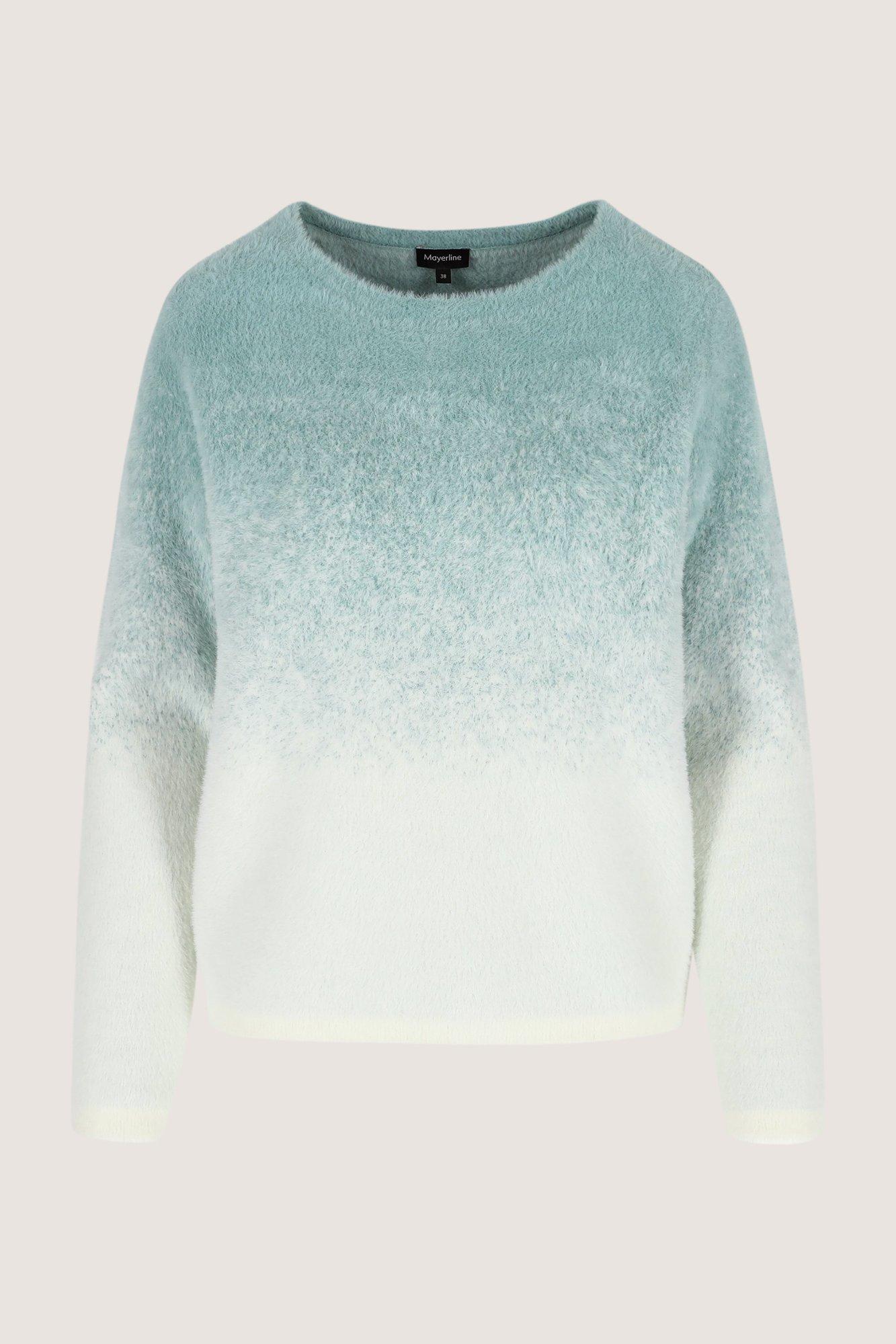 Truien - Dip-dye trui met ronde hals
