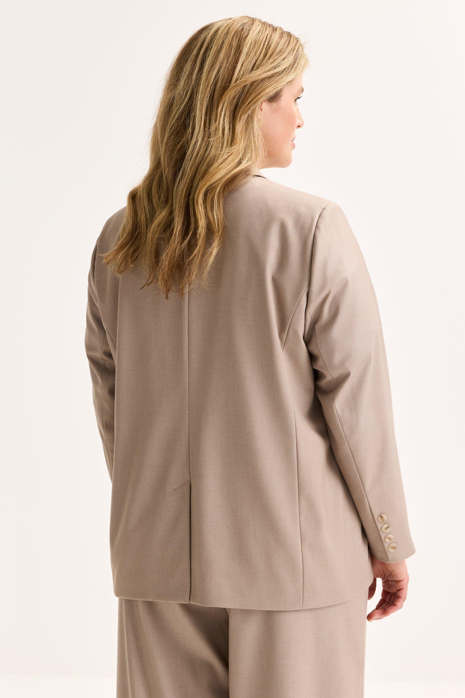 Blazers - Lange blazer met gestreepte voering
