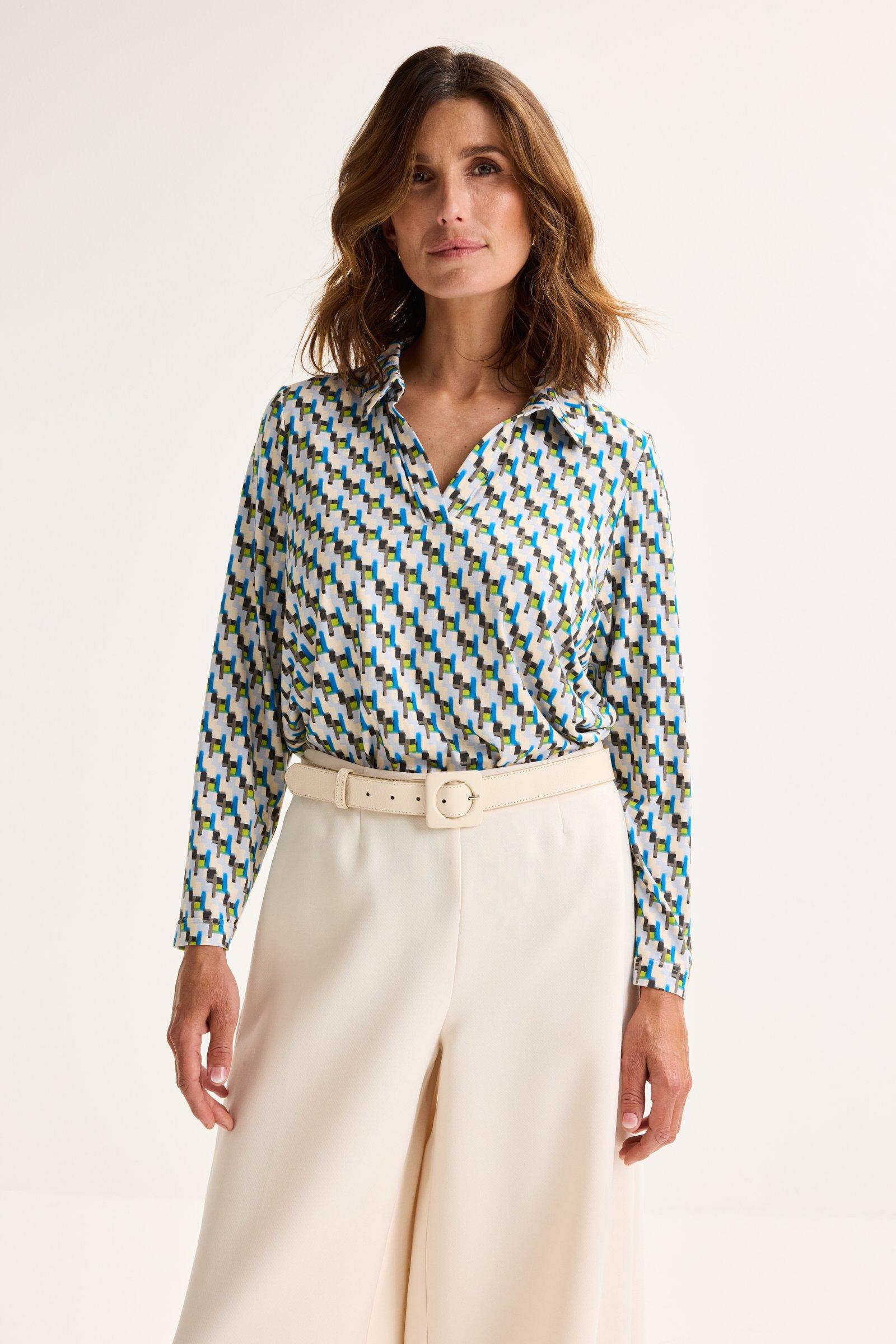 Hemden - Jersey polo met grafische print