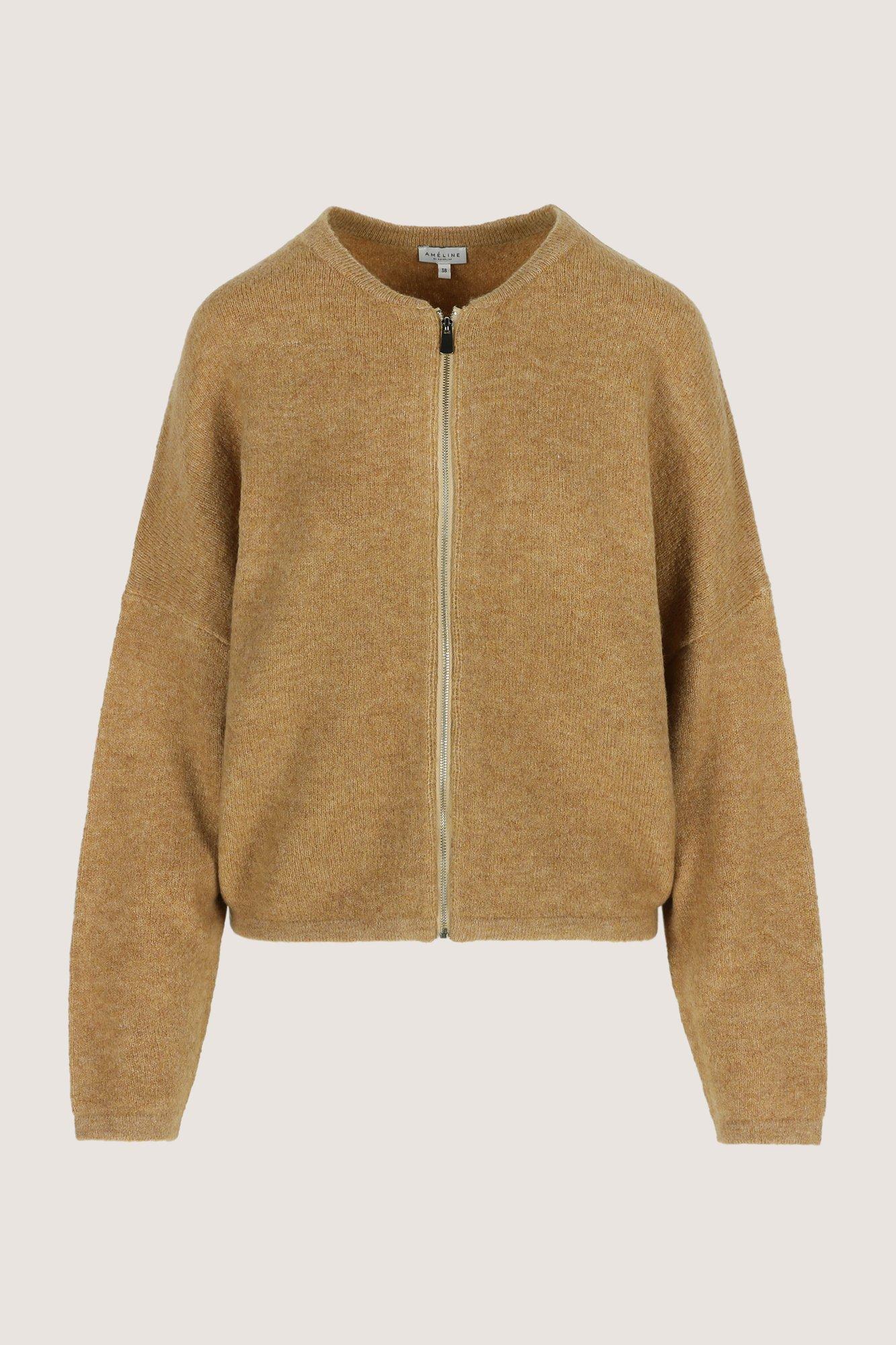 Cardigan - Gebreid vleermuisjasje met rits