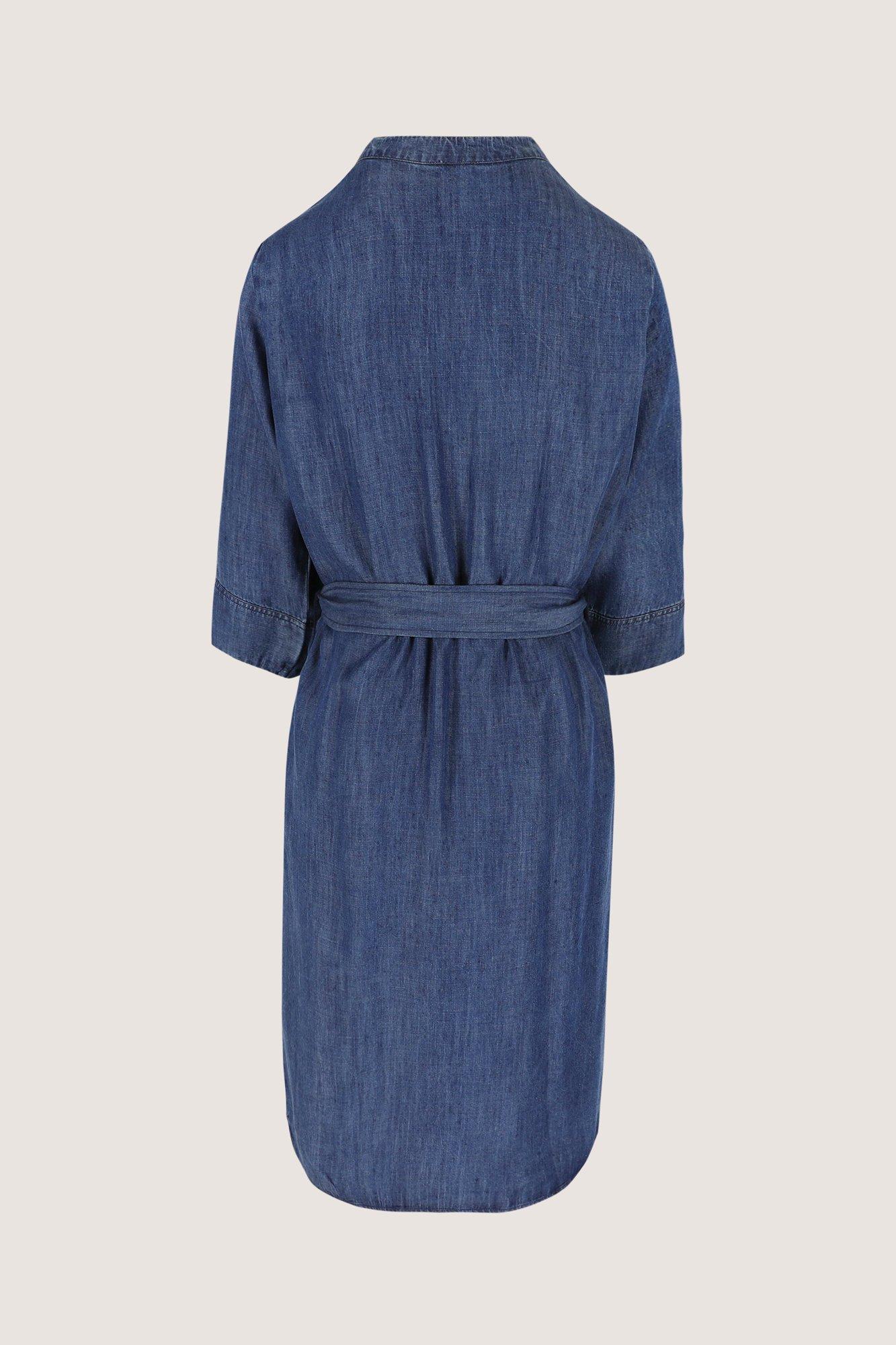 Kleedjes - Hemdjurk in raw denim