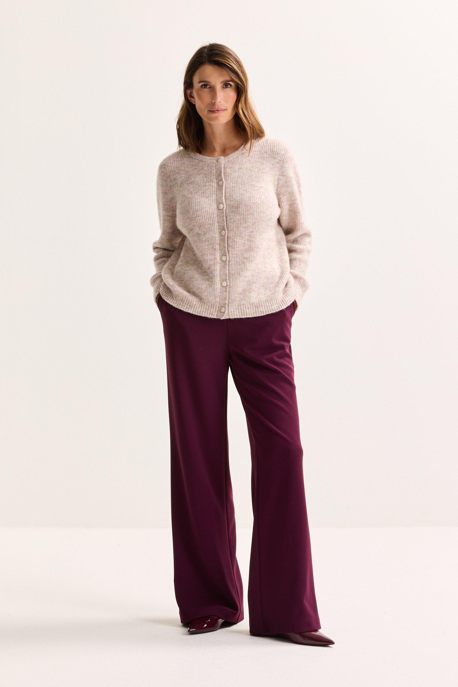 Pantalon large sur élastique en scuba