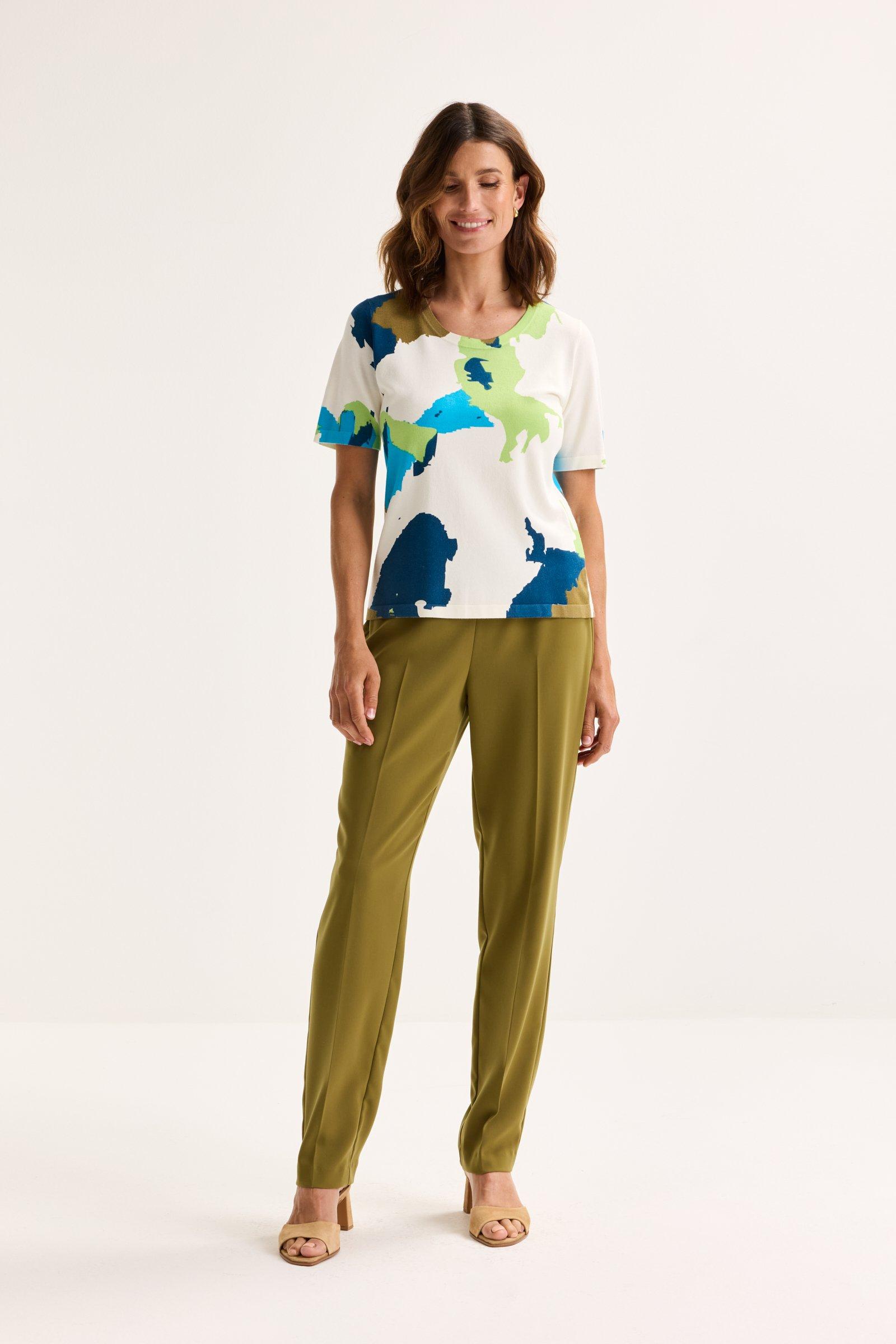 Easy care broek op elastek - null - may