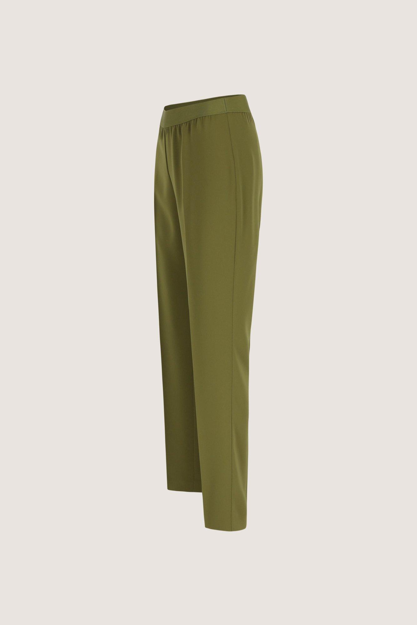 Pantalons - Pantalon easy care à taille élastiquée
