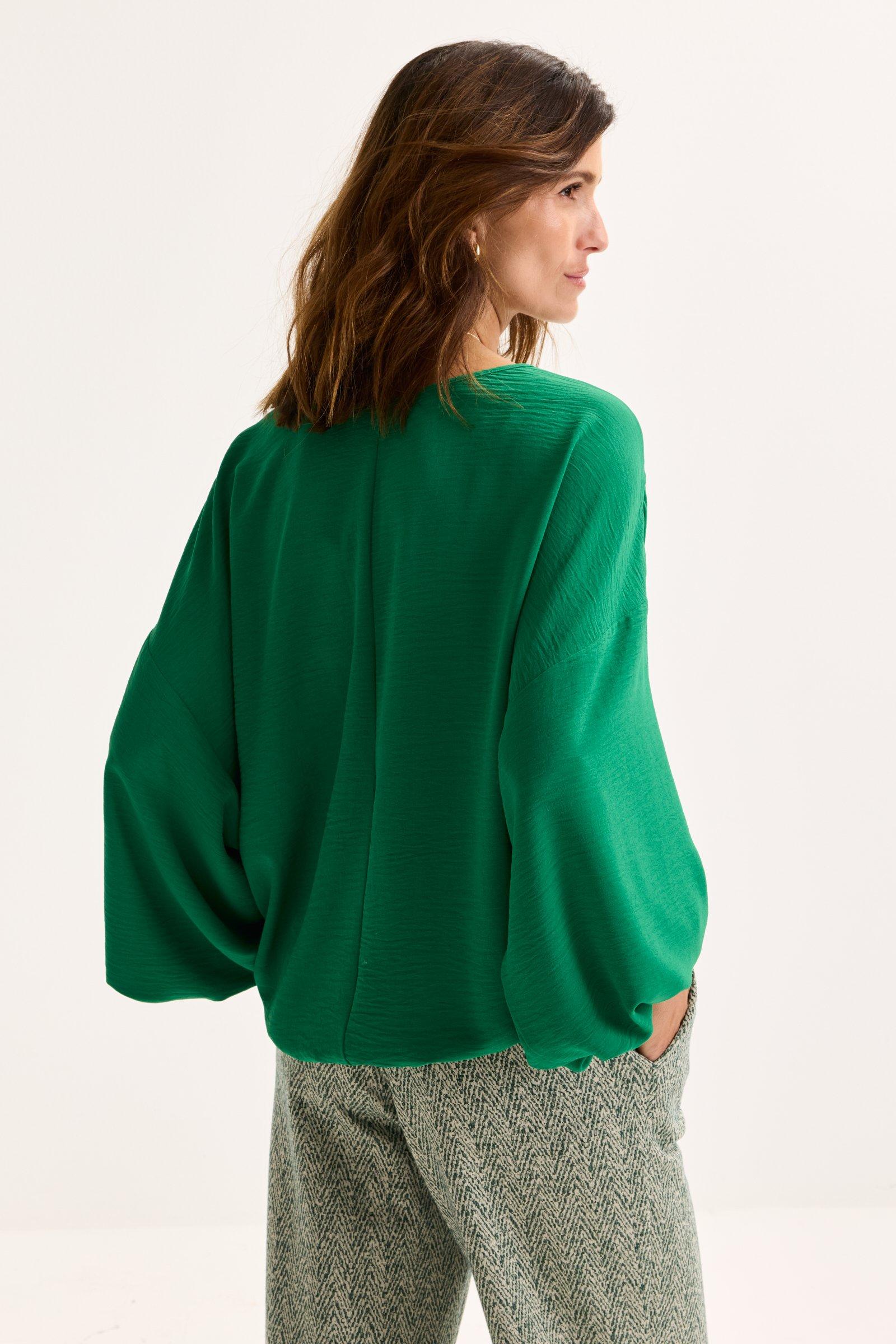 Hemden - Vleermuisblouse op elastiek