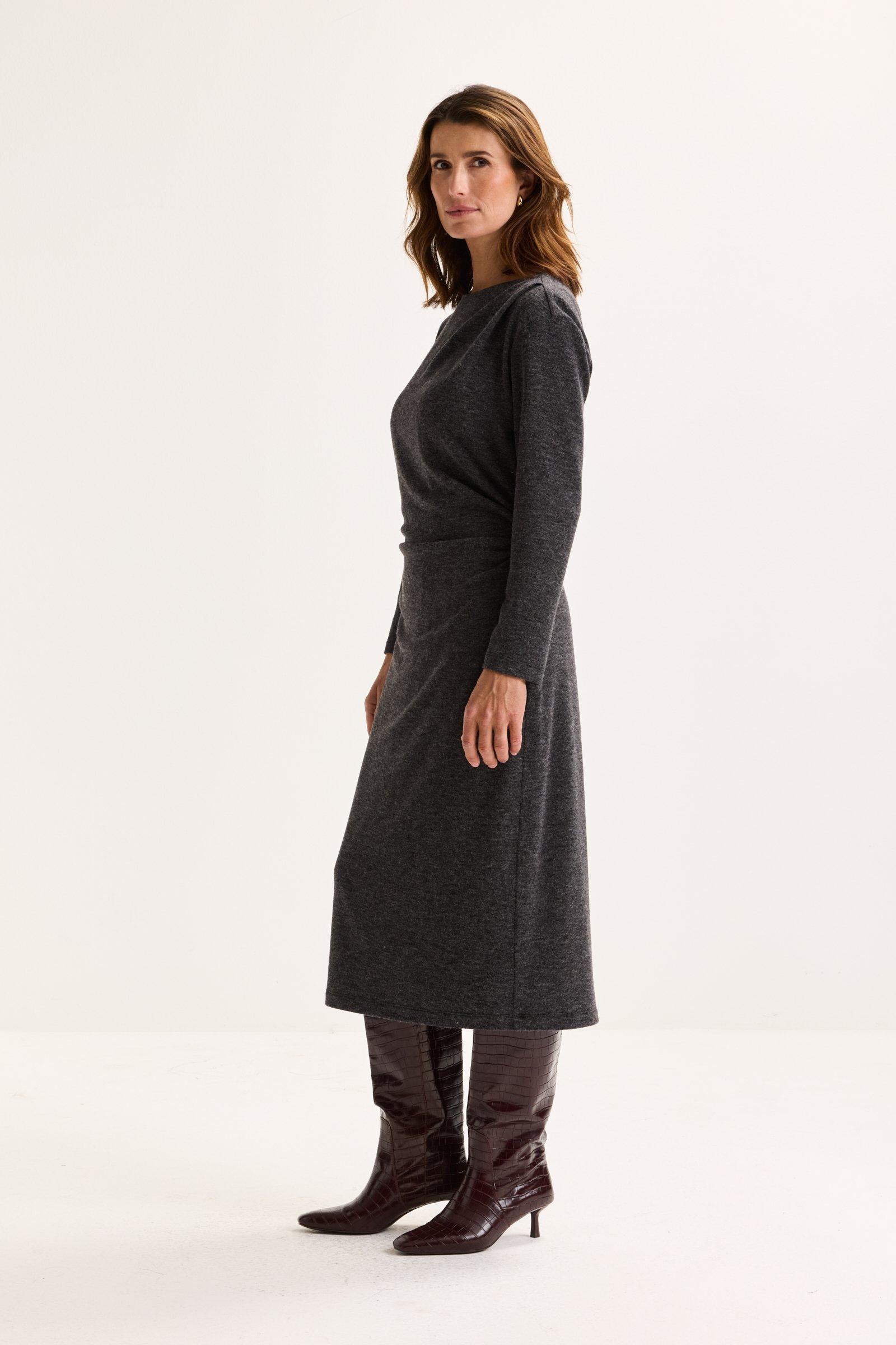 Robe drapée en jersey chaud - null - may