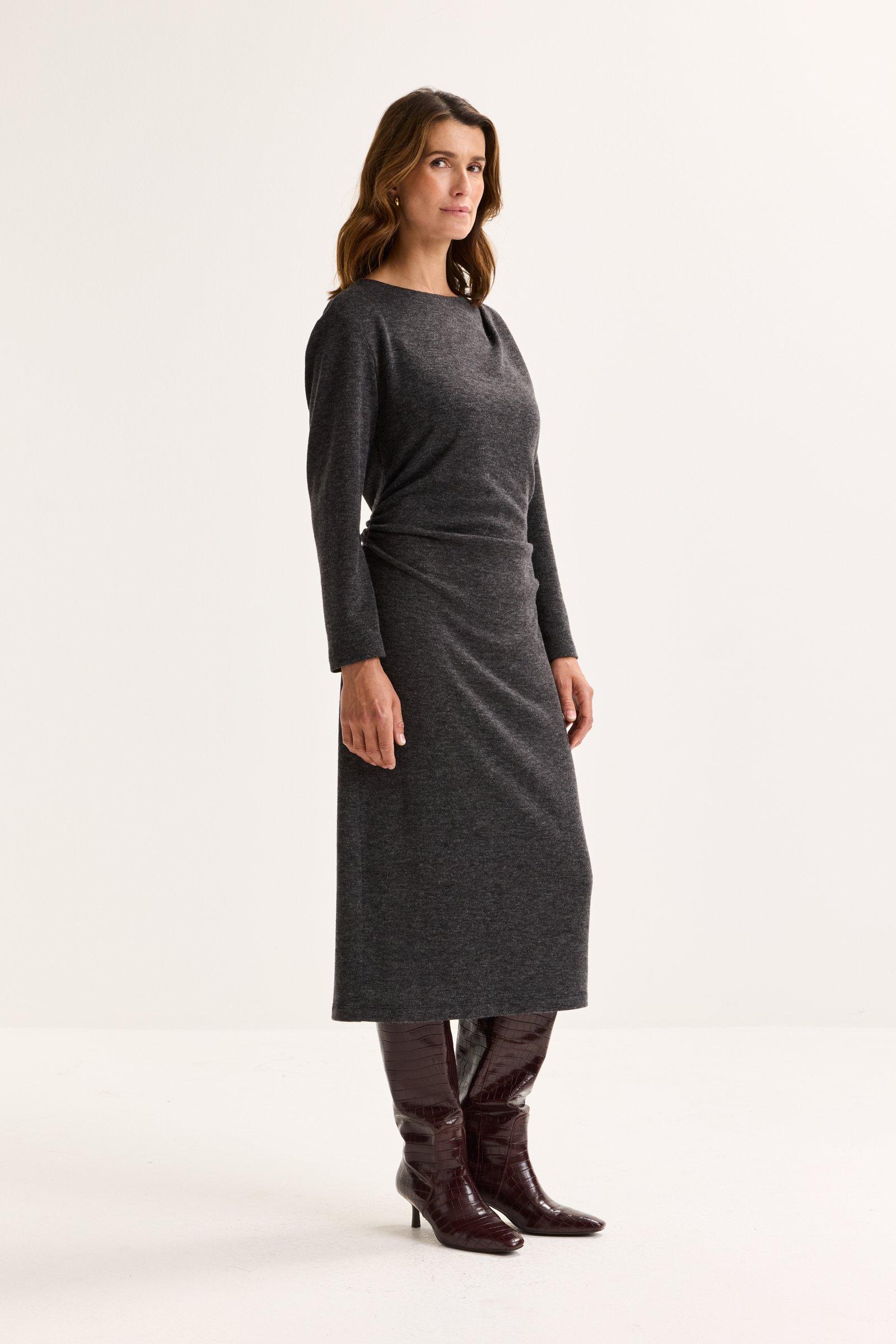 Robes - Robe drapée en jersey chaud