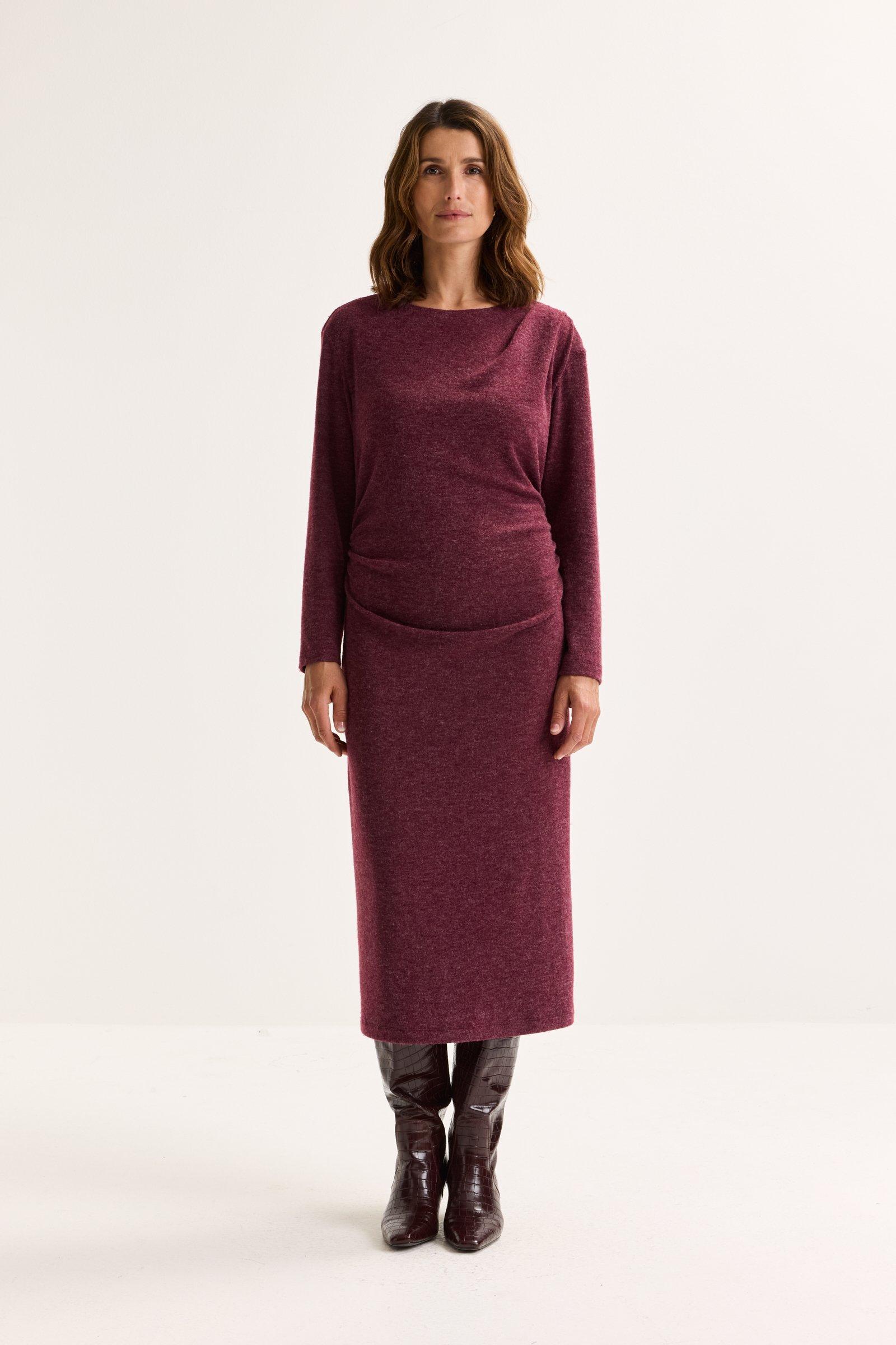 Robes - Robe drapée en jersey chaud